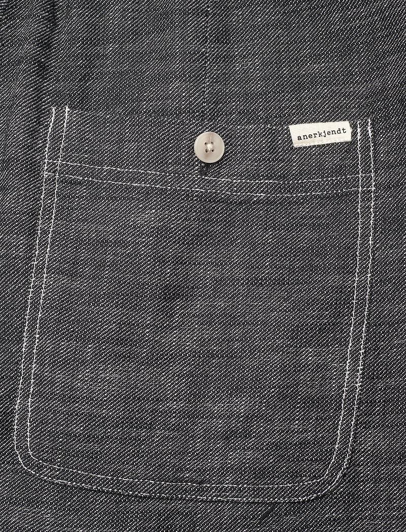 Anerkjendt - AKJAN TWILL CONTRAST PANTS - linnebyxor - caviar - 4