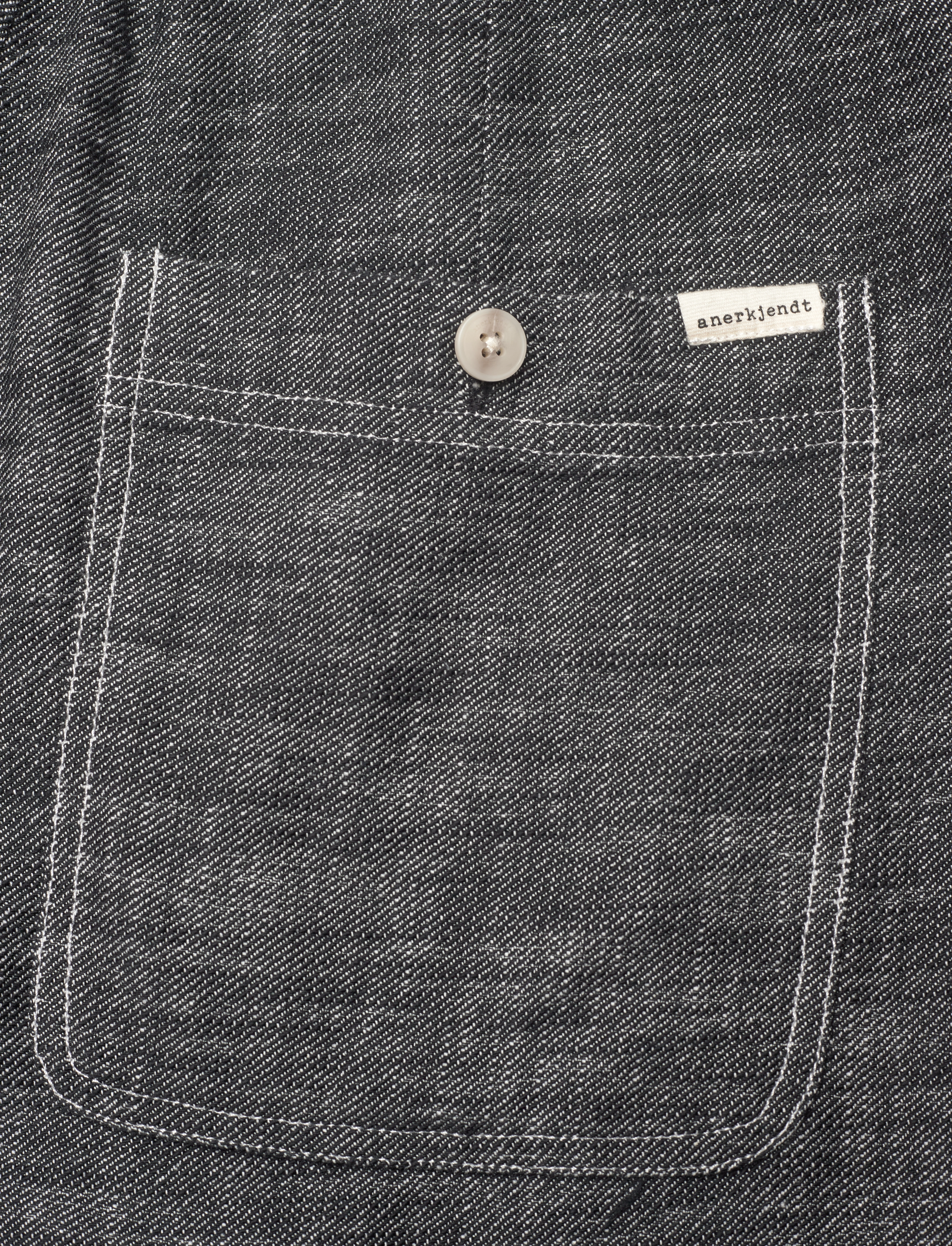 Anerkjendt - AKJAN TWILL CONTRAST PANTS - linen trousers - caviar - 4