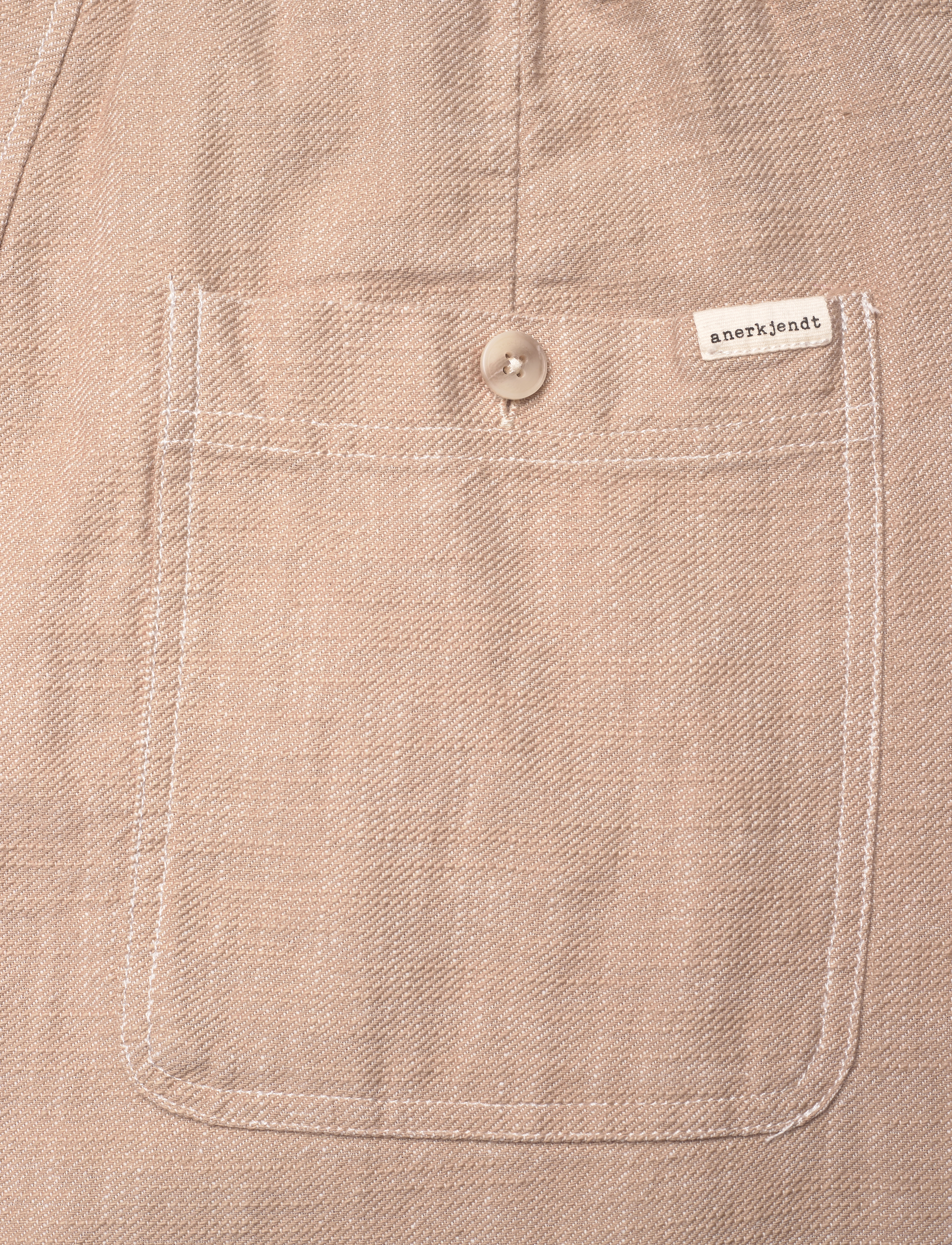 Anerkjendt - AKJAN TWILL CONTRAST PANTS - pantalons en lin - incense - 4