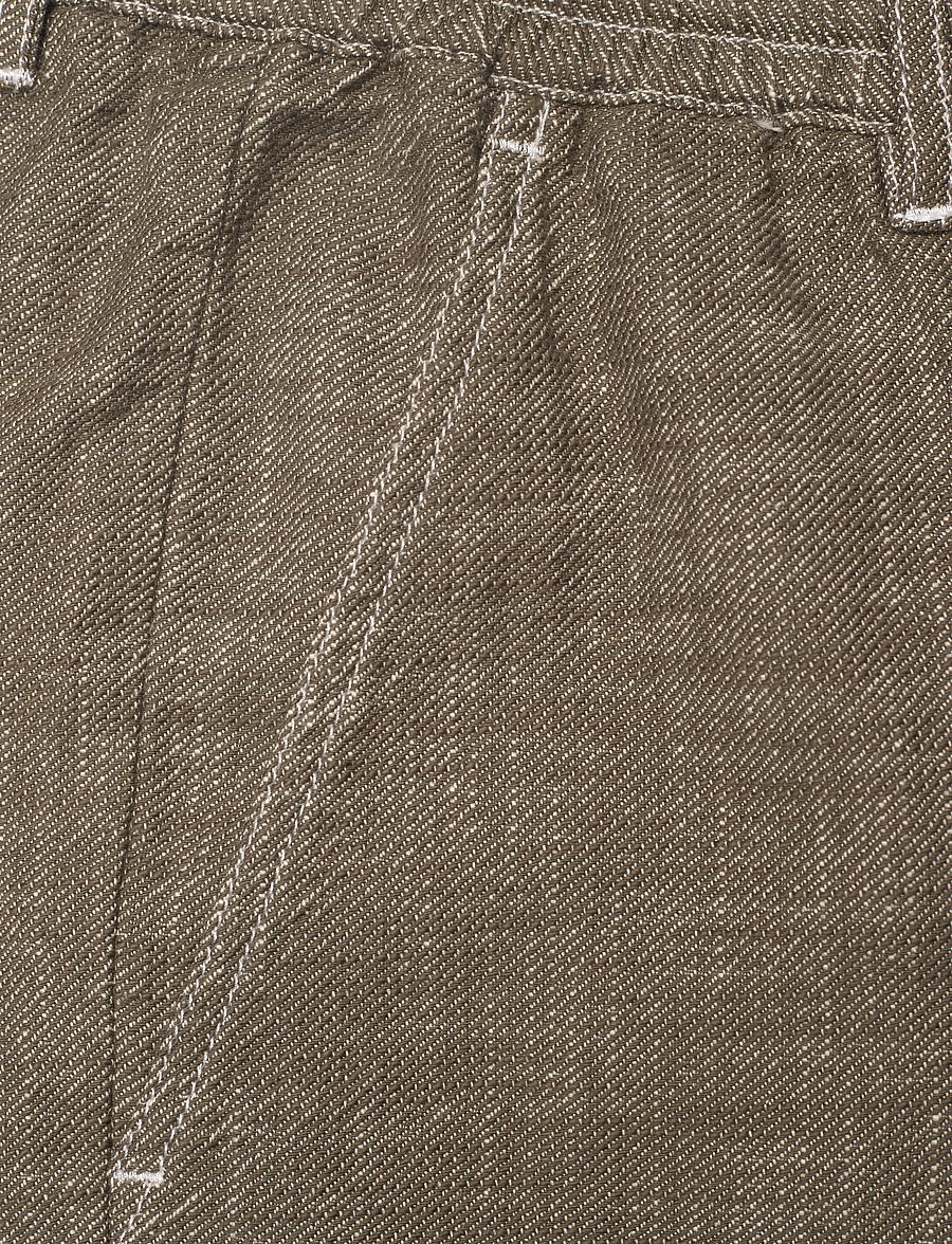 Anerkjendt - AKJAN TWILL CONTRAST SHORTS - linased lühikesed püksid - deep lichen green - 2