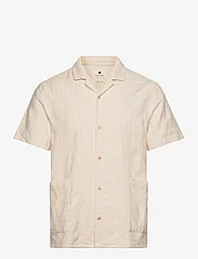 Anerkjendt - AKLEON CHECK PATTERN SS SHIRT - kurzarmhemden - tofu - 0