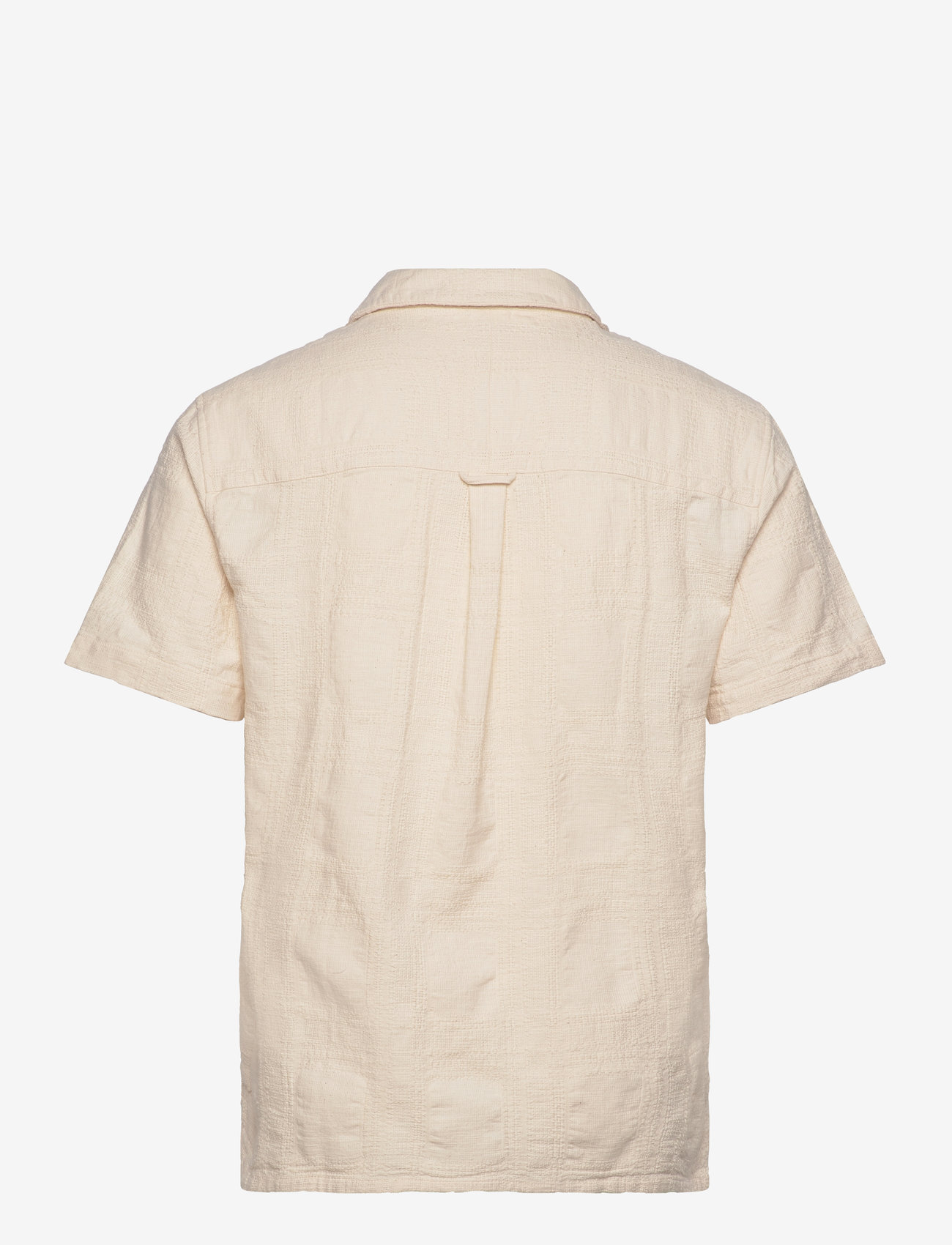 Anerkjendt - AKLEON CHECK PATTERN SS SHIRT - kurzarmhemden - tofu - 1