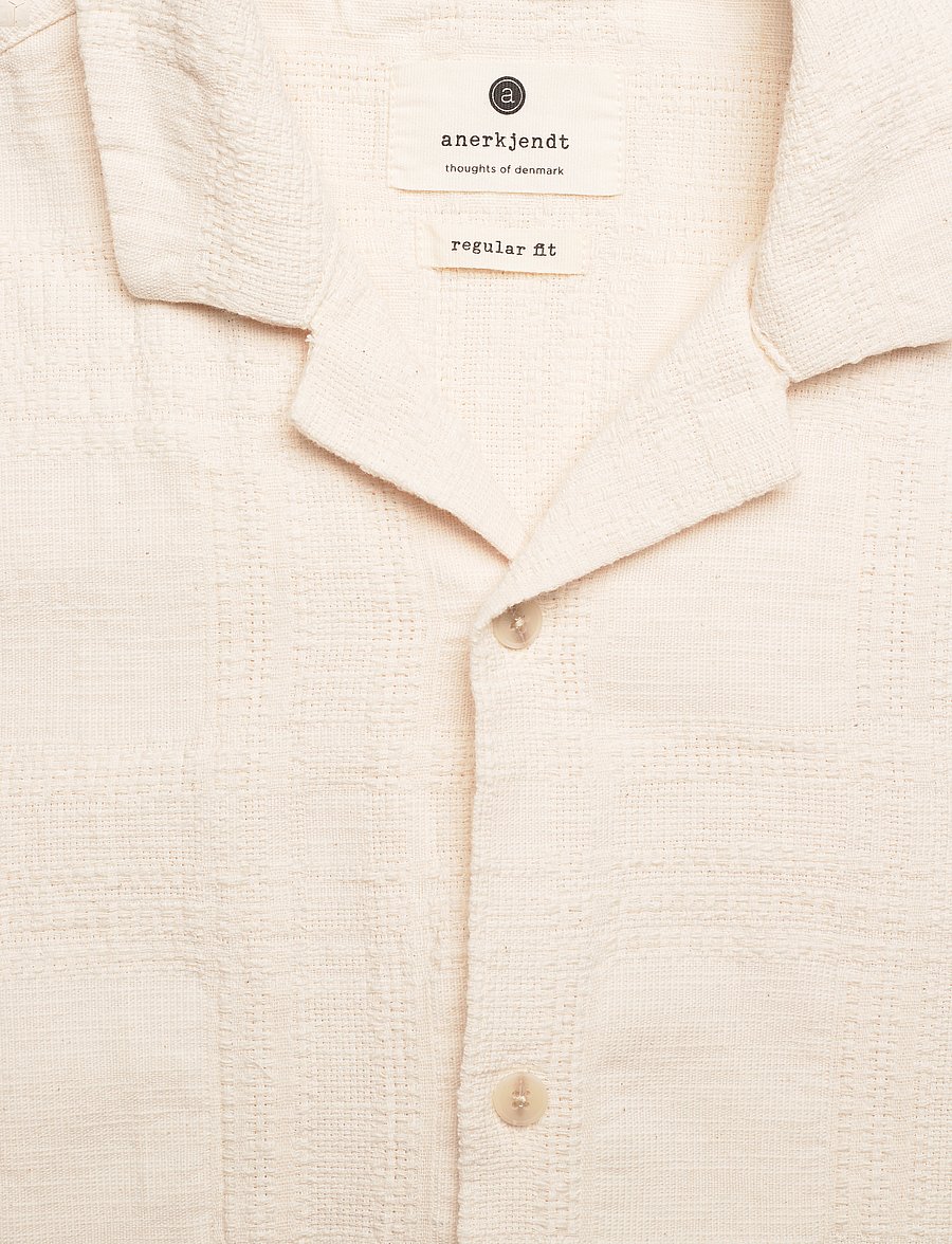 Anerkjendt - AKLEON CHECK PATTERN SS SHIRT - chemises à manches courtes - tofu - 2