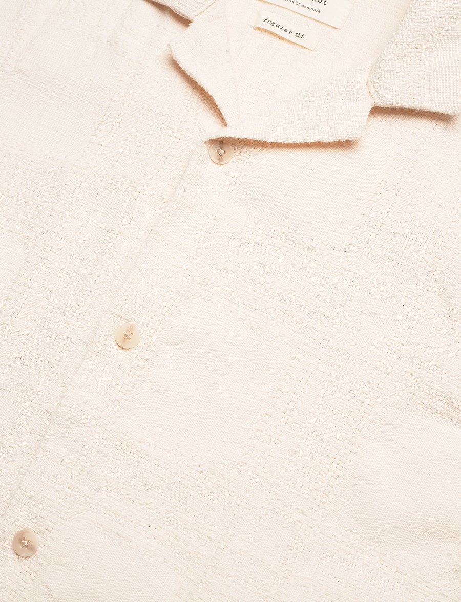 Anerkjendt - AKLEON CHECK PATTERN SS SHIRT - chemises à manches courtes - tofu - 3