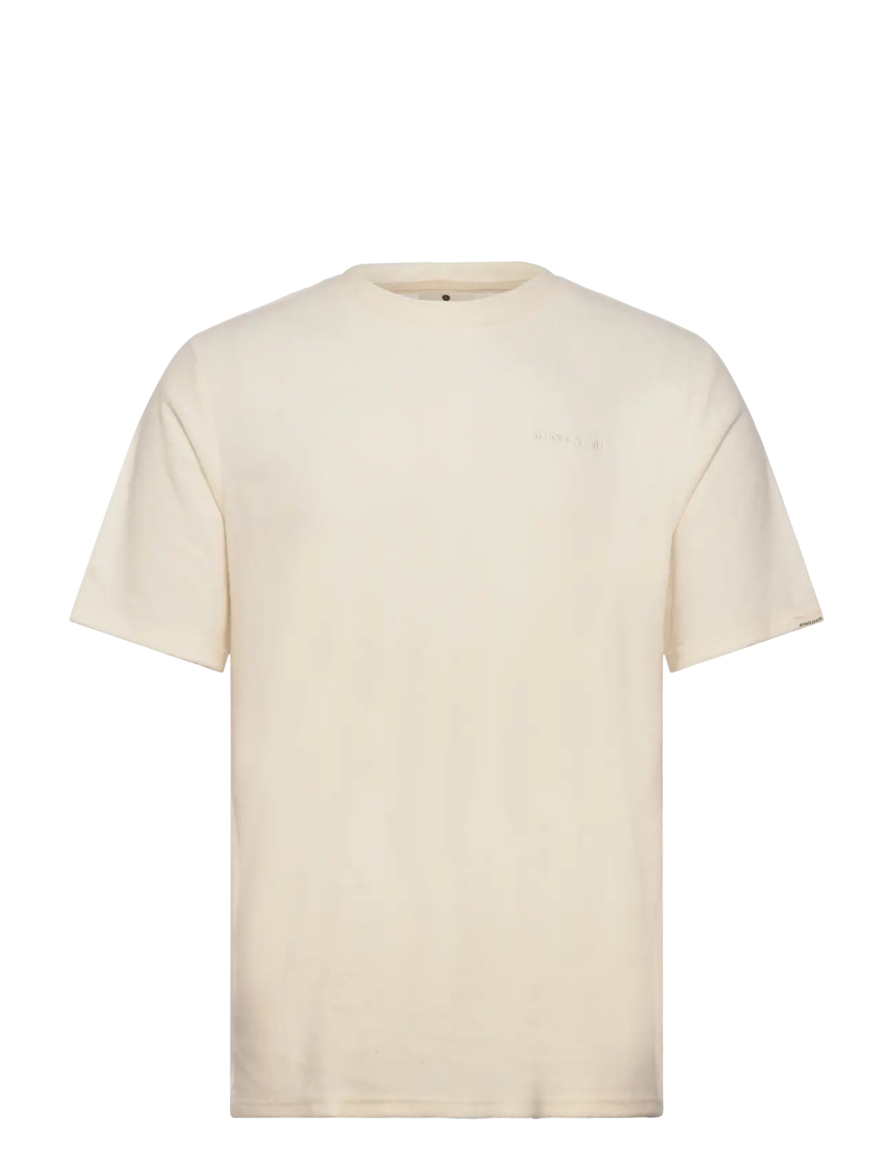 Anerkjendt AKKIKKI FROTTE TEE - Kleidung - TOFU / beige