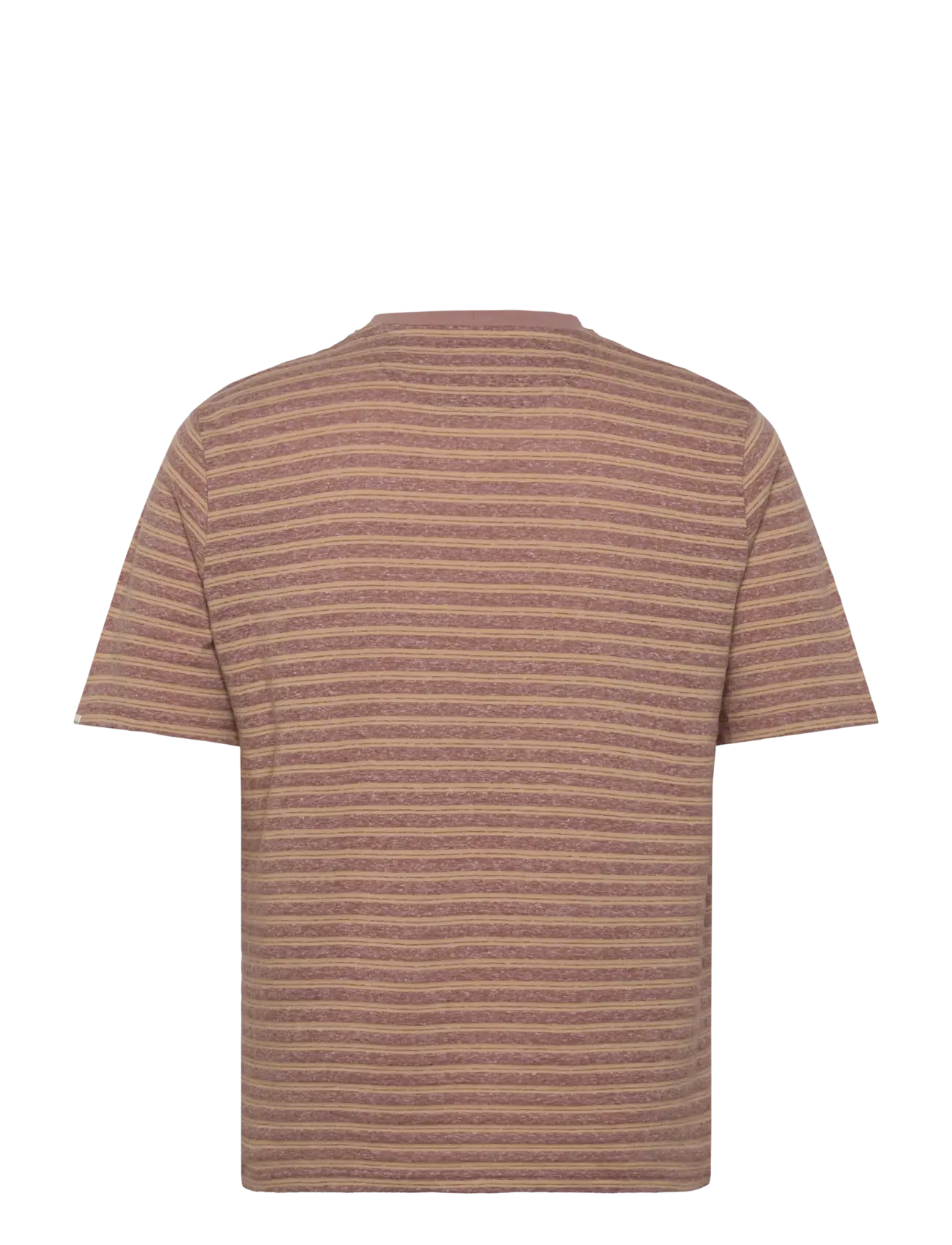 Anerkjendt - AKKIKKI COT/LINEN STRIPE TEE - auburn - 1