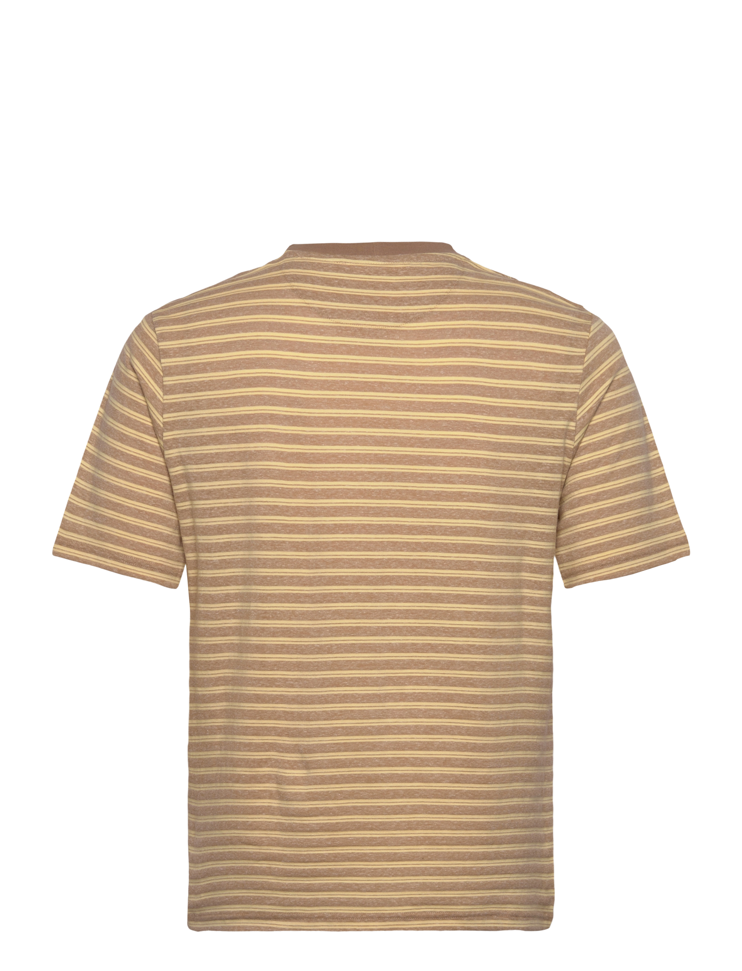 Anerkjendt - AKKIKKI COT/LINEN STRIPE TEE - incense - 1