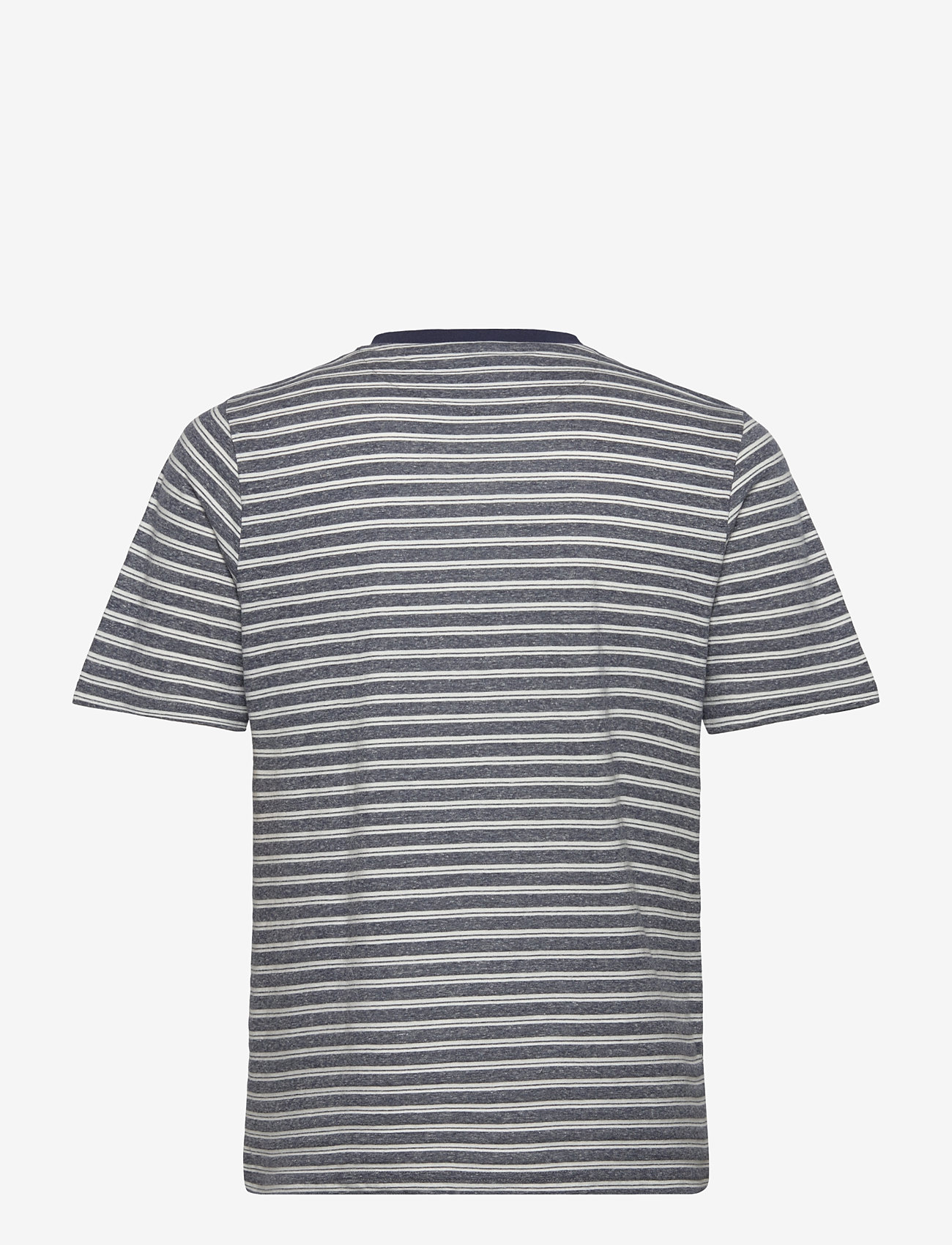 Anerkjendt - AKKIKKI COT/LINEN STRIPE TEE - herbstliche kleidung - sky captain - 1