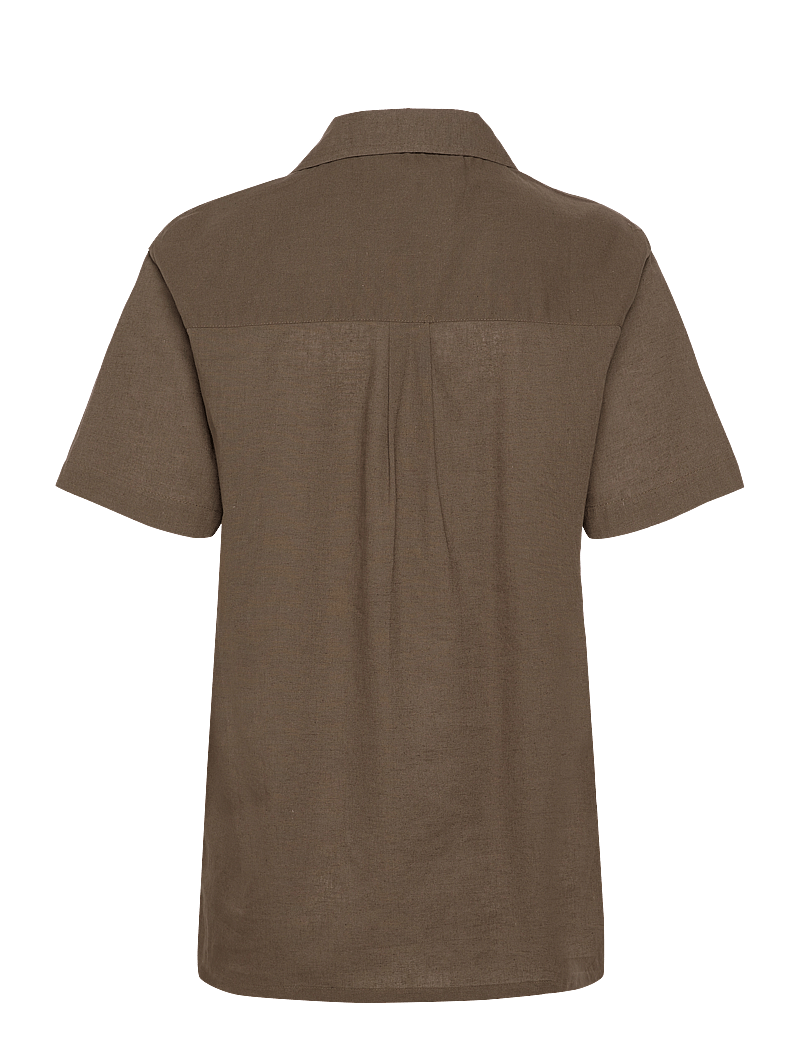 Anerkjendt - AKLEO S/S COT/LINEN SHIRT - linskjorter - cub - 1