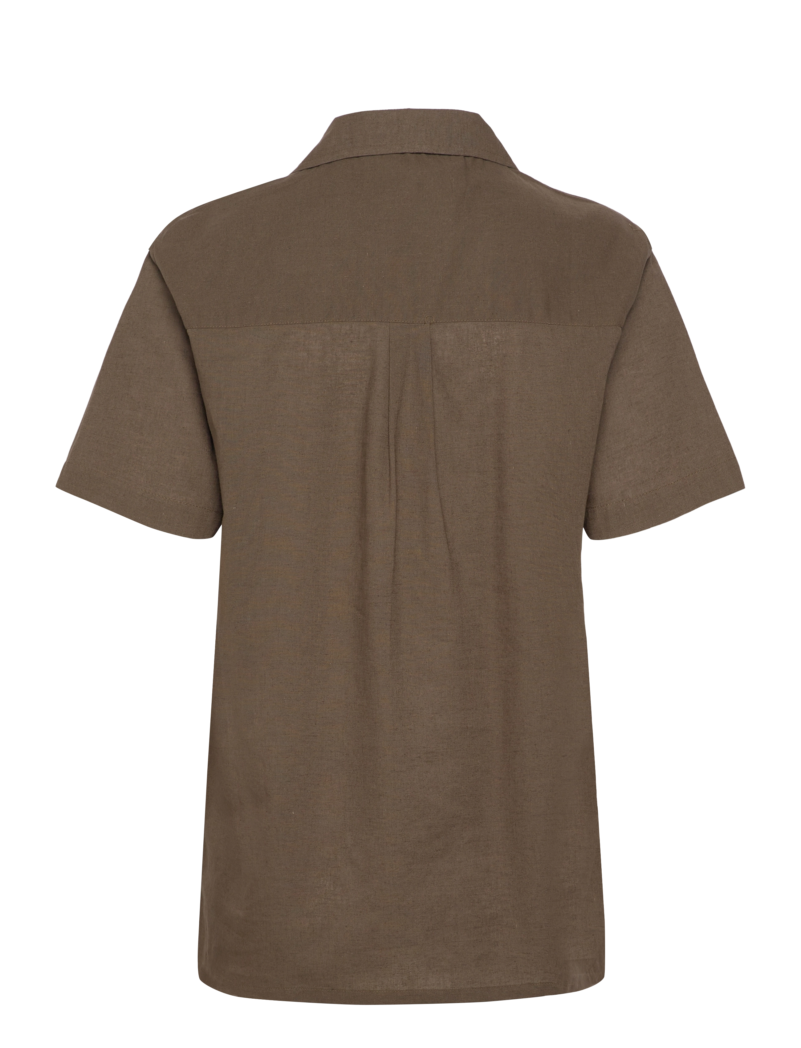 Anerkjendt - AKLEO S/S COT/LINEN SHIRT - hörskyrtur - cub - 1