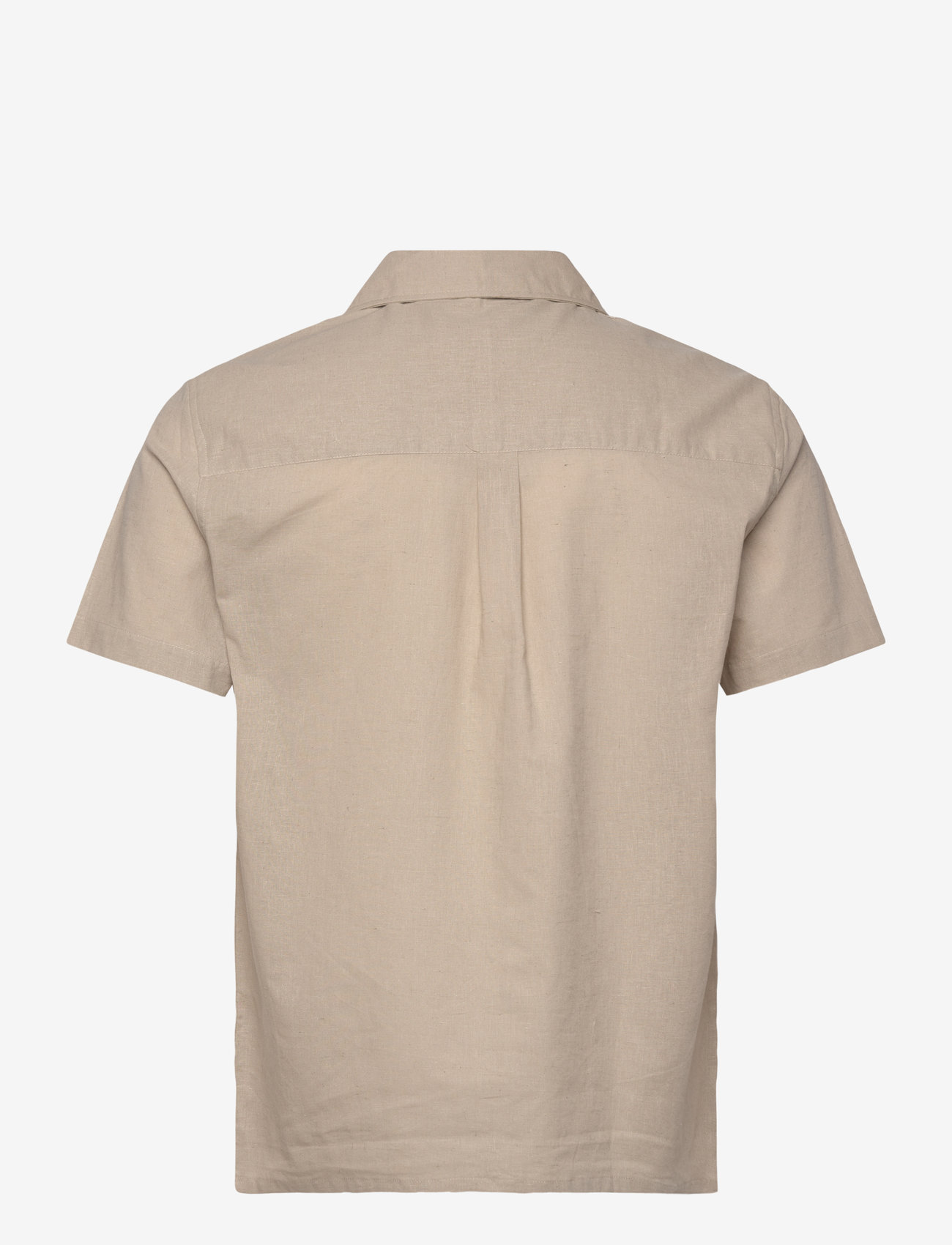 Anerkjendt - AKLEO S/S COT/LINEN SHIRT - leinenhemden - feather gray - 1