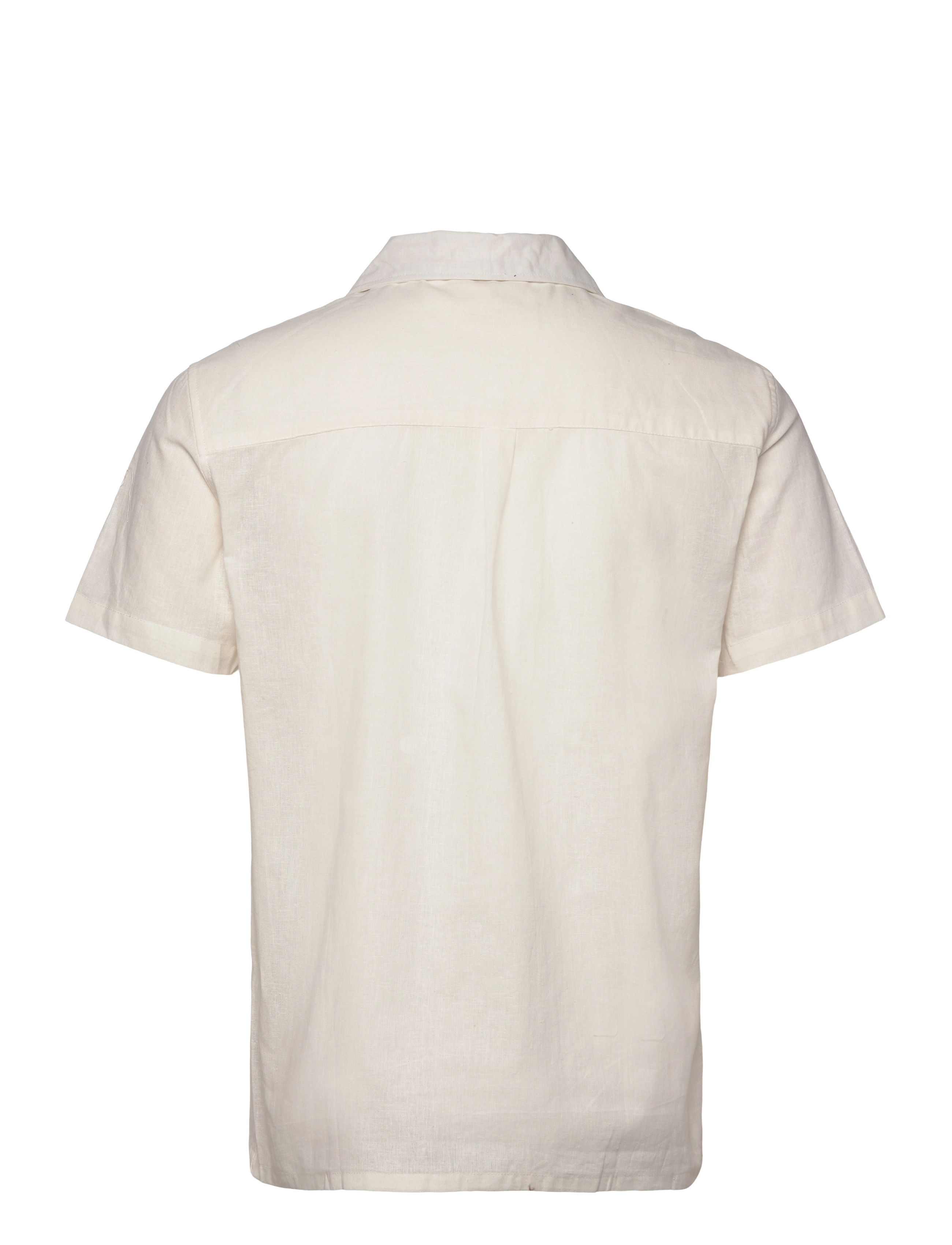 Anerkjendt - AKLEO S/S COT/LINEN SHIRT - leinenhemden - tofu - 1