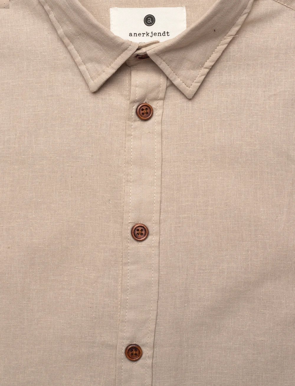 Anerkjendt - AKLEIF L/S COT/LINEN SHIRT - hørskjorter - feather gray - 2