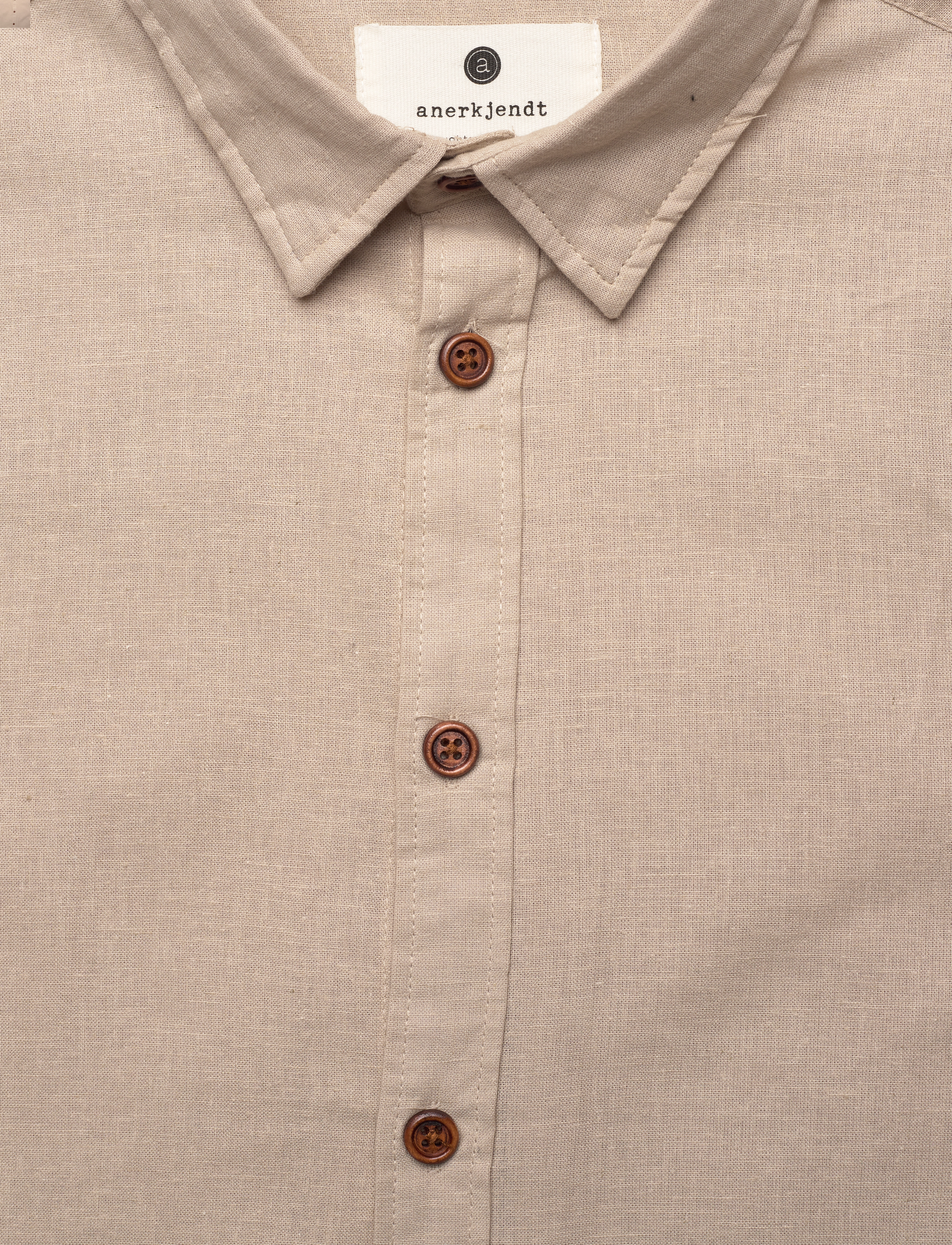 Anerkjendt - AKLEIF L/S COT/LINEN SHIRT - feather gray - 2