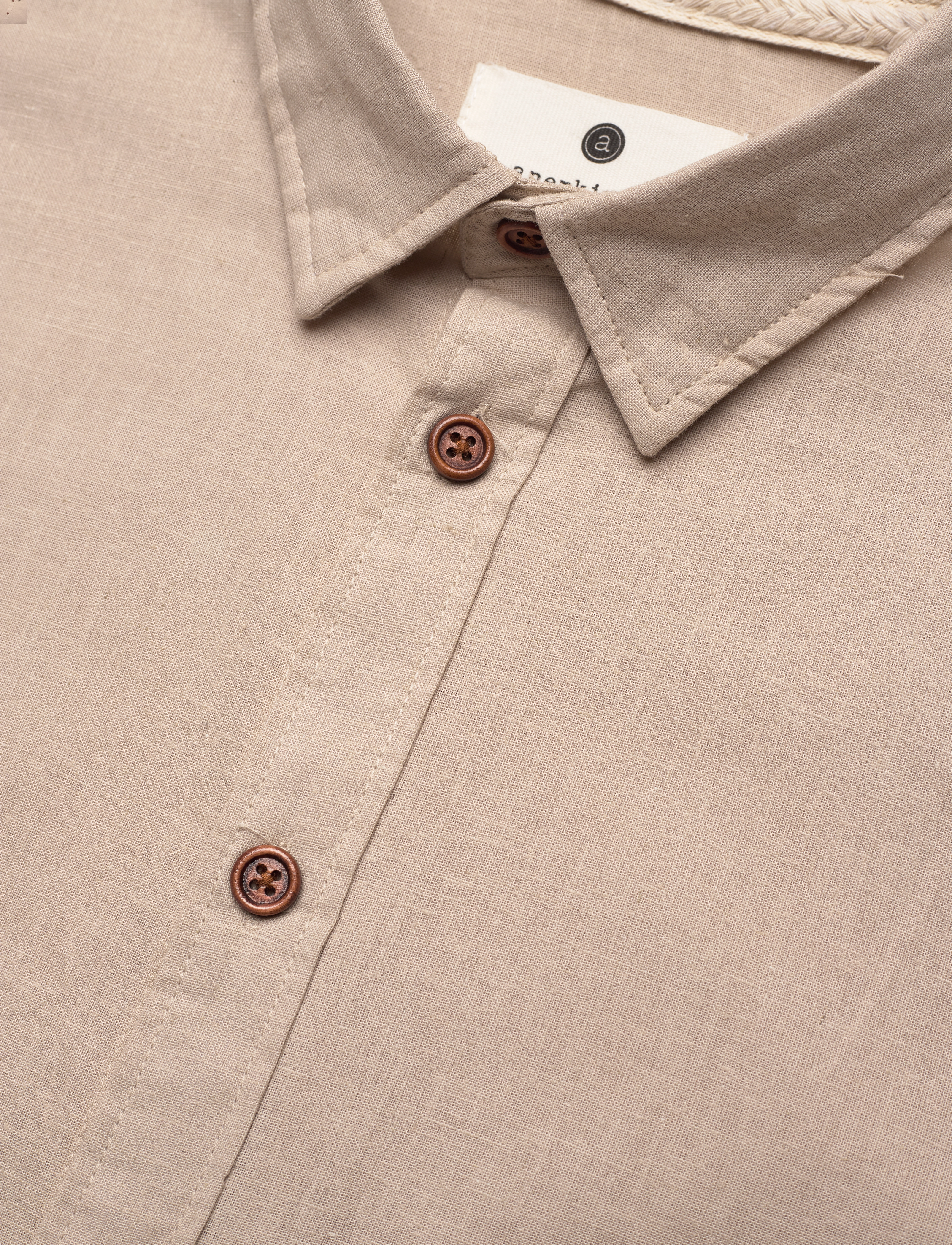 Anerkjendt - AKLEIF L/S COT/LINEN SHIRT - feather gray - 3