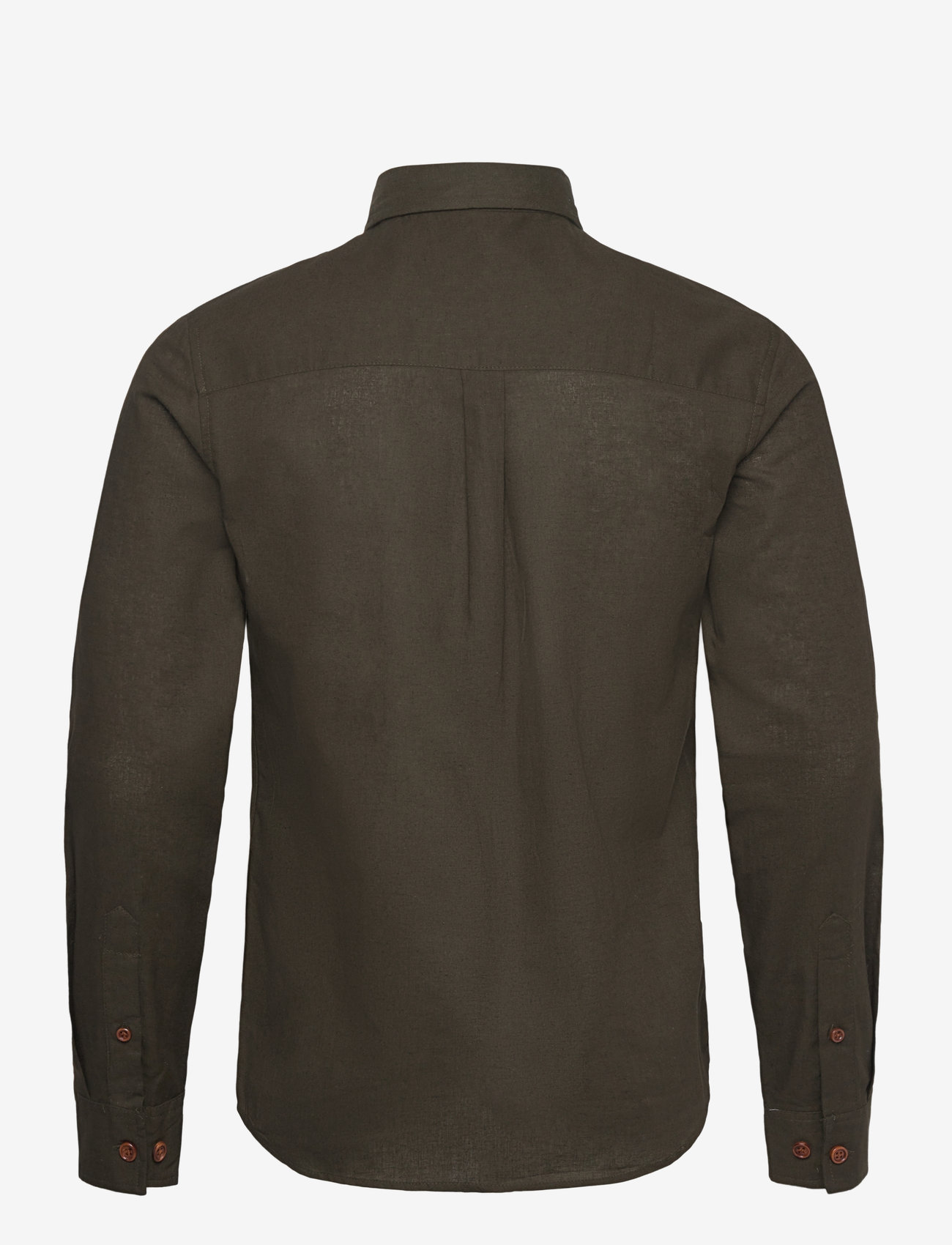 Anerkjendt - AKLEIF L/S COT/LINEN SHIRT - leinenhemden - forest night - 1