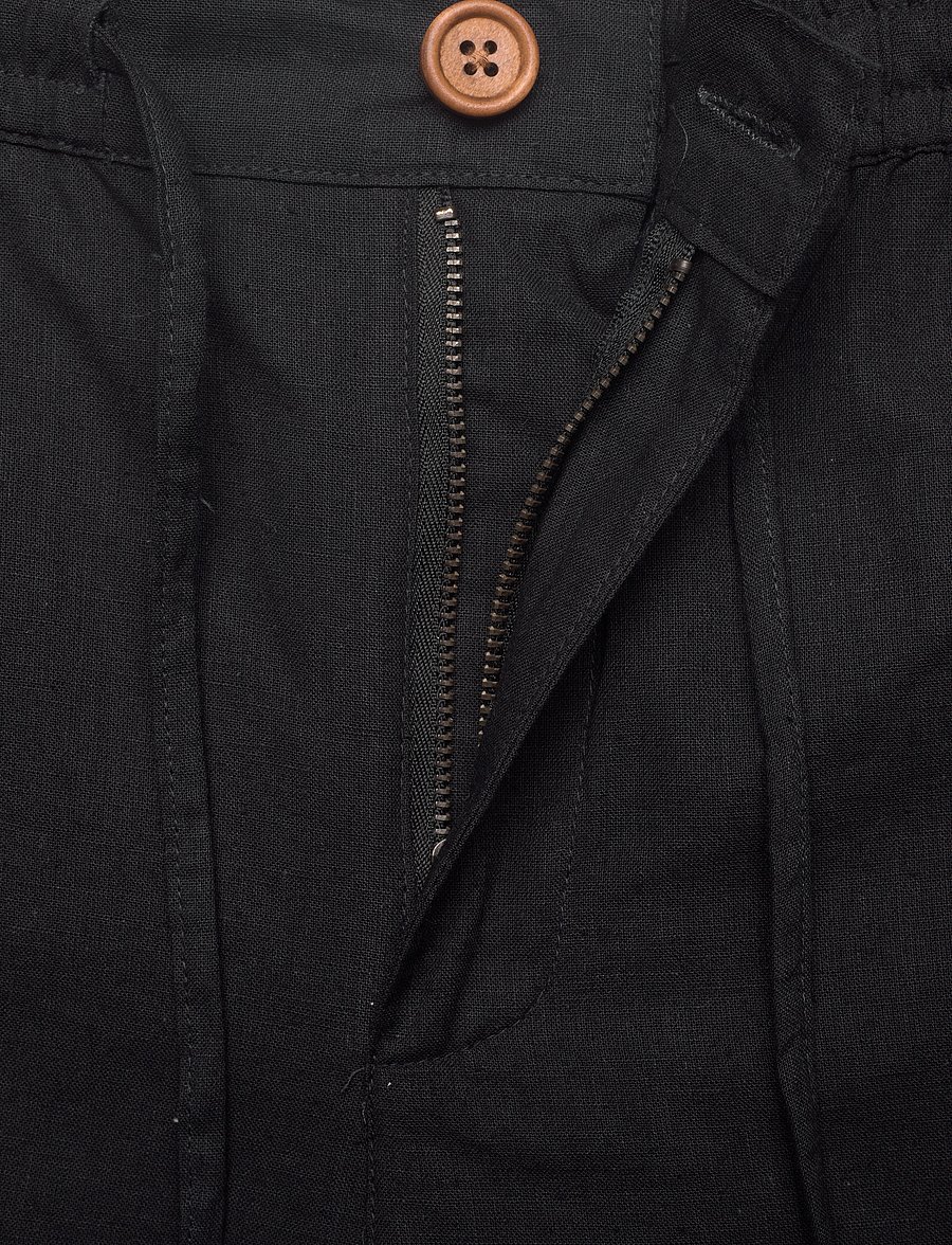 Anerkjendt - AKLT JAMES COT/LINEN ELA SHORTS - shorts en lin - caviar - 3