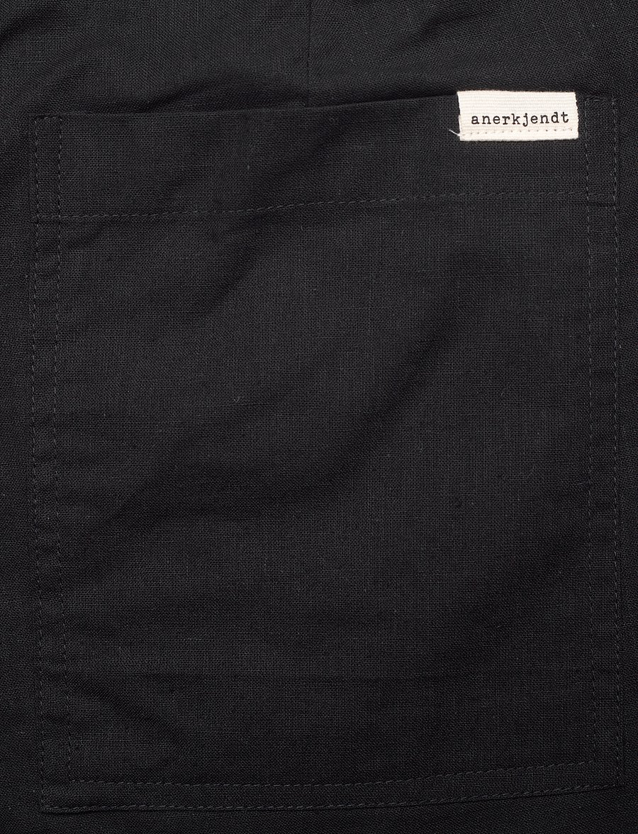 Anerkjendt - AKLT JAMES COT/LINEN ELA SHORTS - shorts en lin - caviar - 4