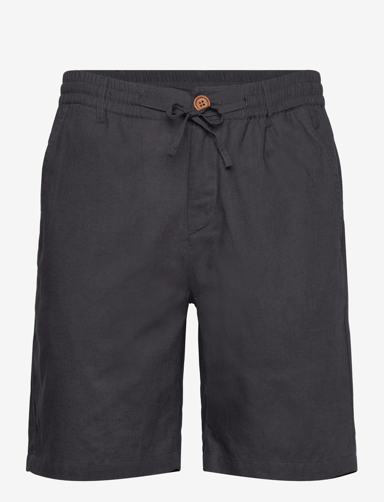 Anerkjendt - AKLT JAMES COT/LINEN ELA SHORTS - linneshorts - dark grey - 0