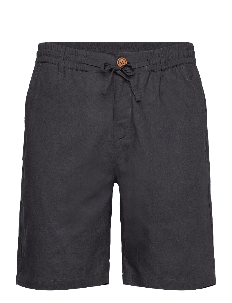 Anerkjendt - AKLT JAMES COT/LINEN ELA SHORTS - linneshorts - dark grey - 0