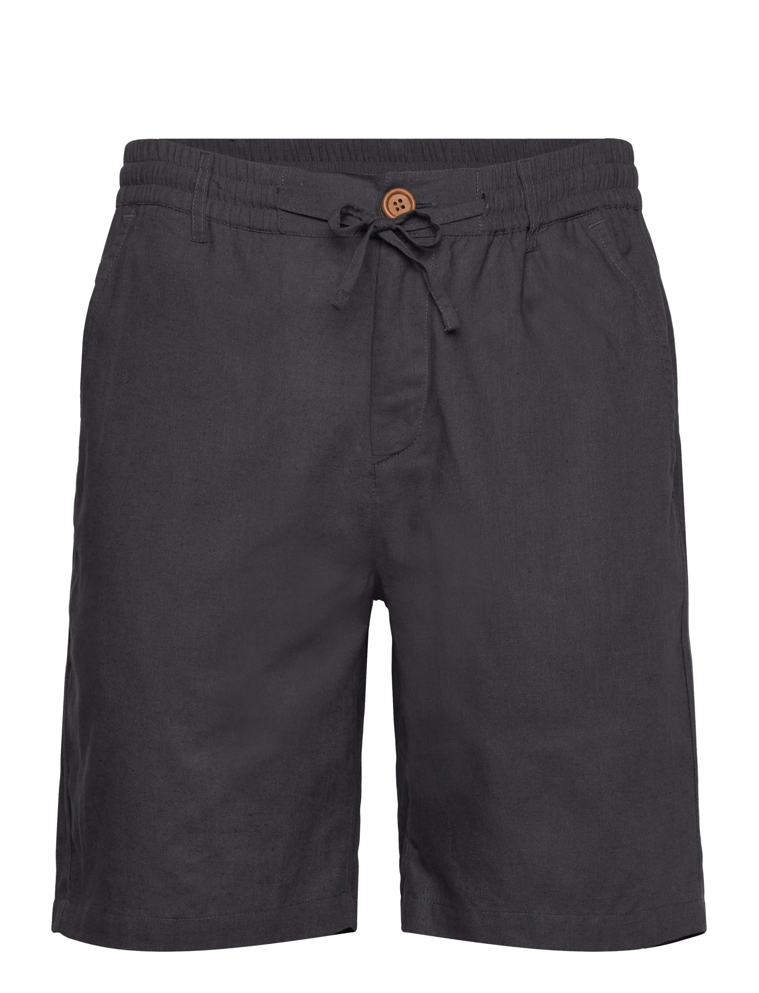 Anerkjendt AKLT JAMES COT/LINEN ELA SHORTS - Tøj - DARK GREY / black