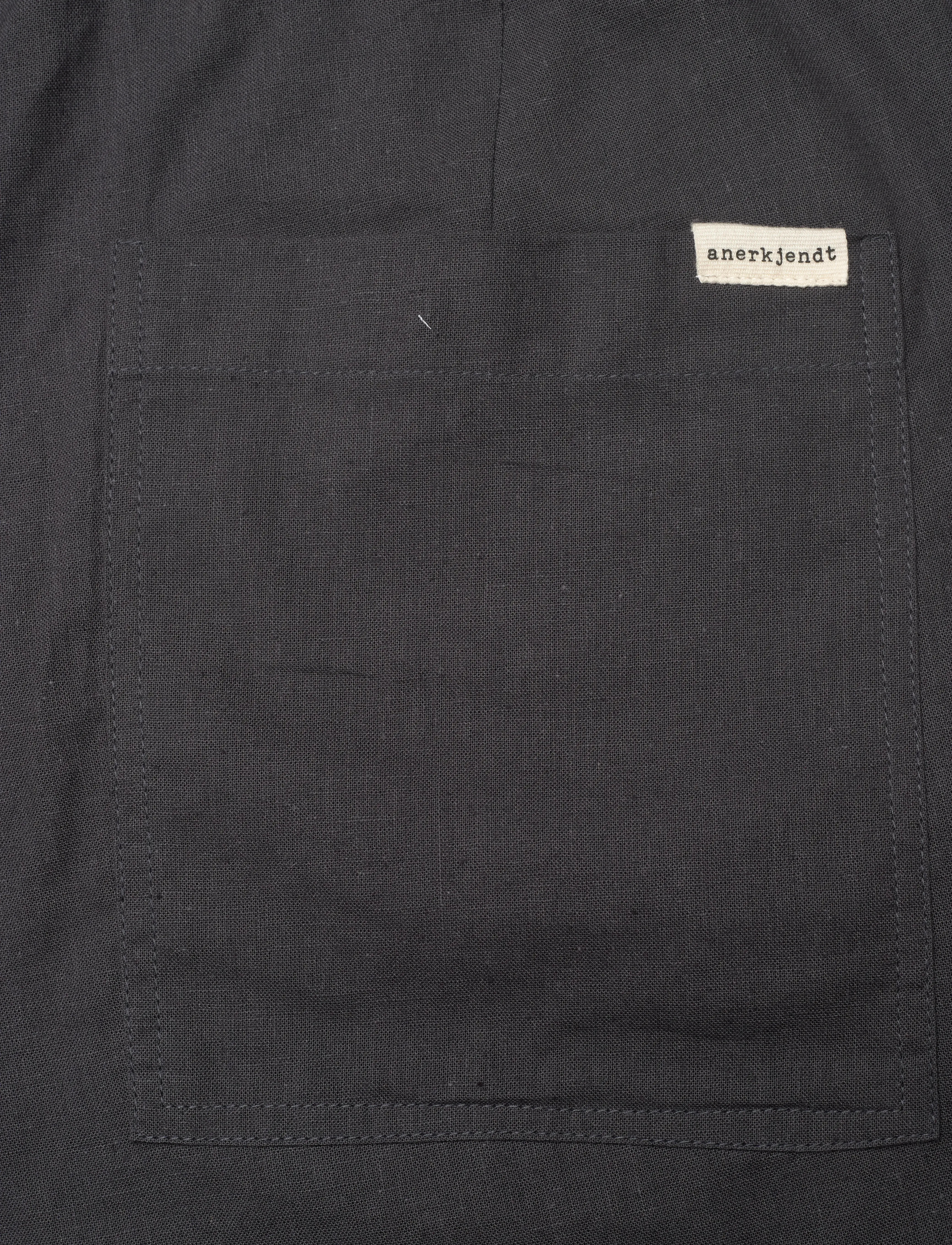 Anerkjendt - AKLT JAMES COT/LINEN ELA SHORTS - hørshorts - dark grey - 4