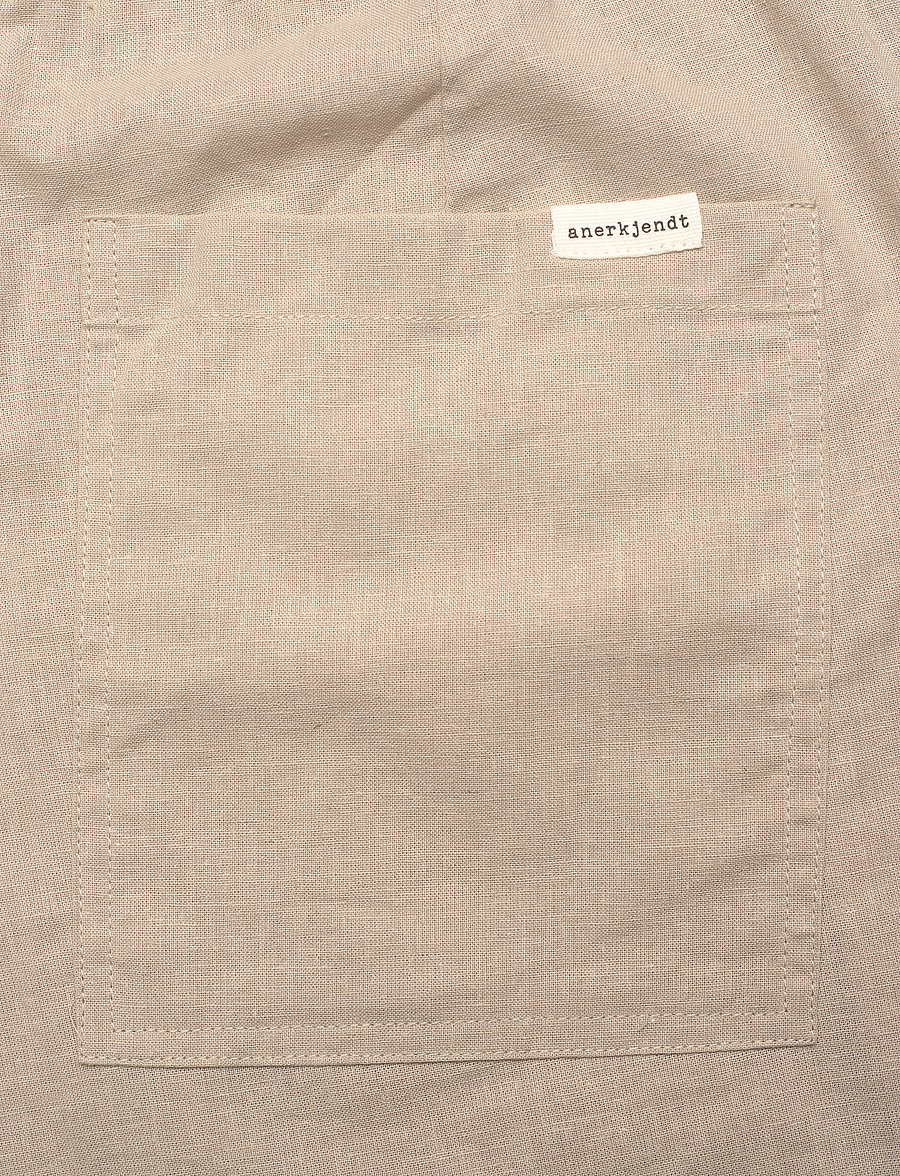 Anerkjendt - AKLT JAMES COT/LINEN ELA SHORTS - leinen-shorts - feather gray - 4