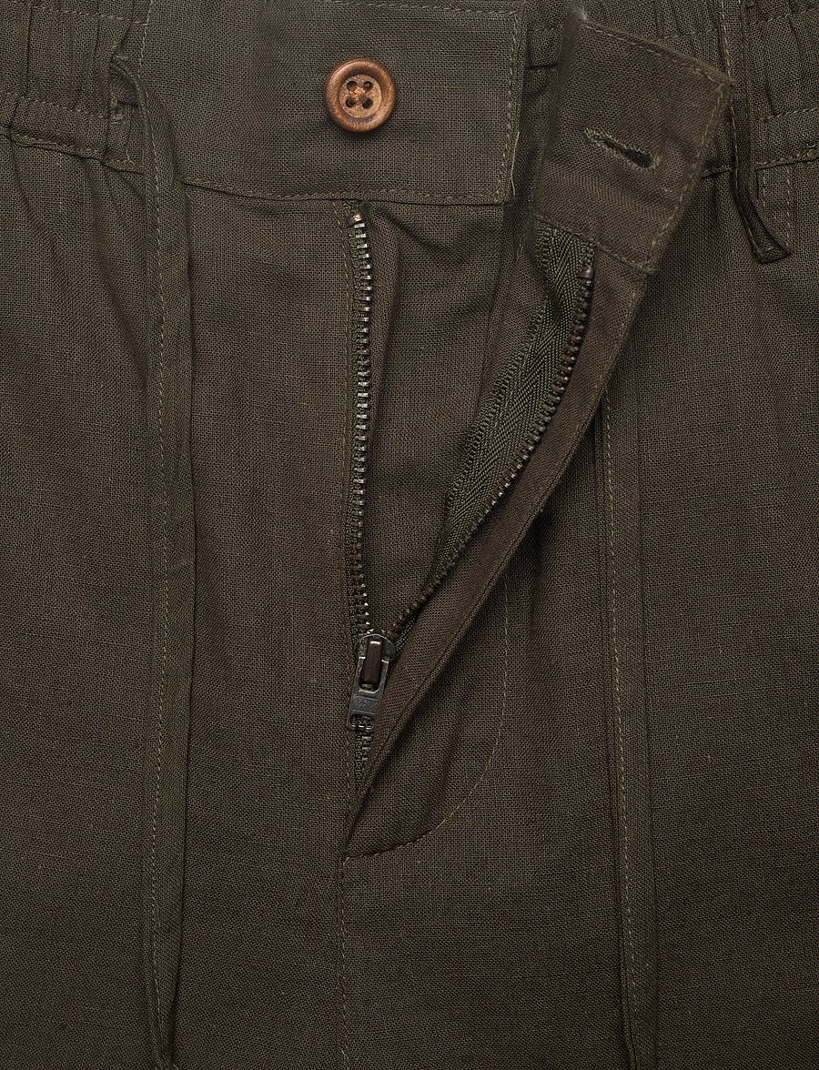 Anerkjendt - AKLT JAMES COT/LINEN ELA SHORTS - leinen-shorts - forest night - 3
