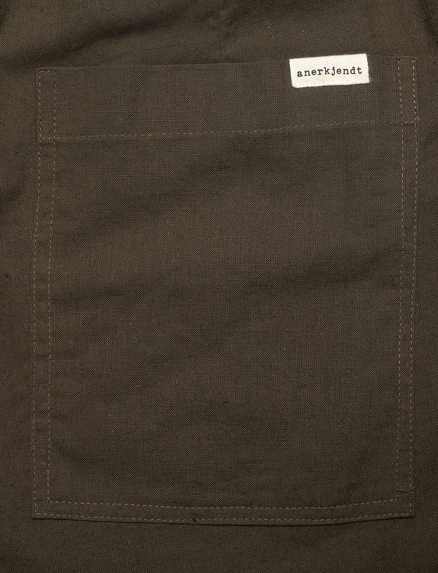 Anerkjendt - AKLT JAMES COT/LINEN ELA SHORTS - leinen-shorts - forest night - 4