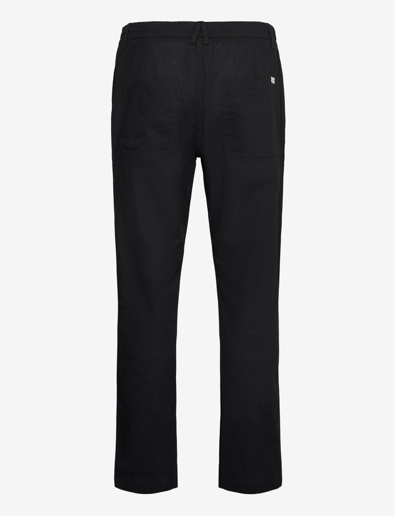 Anerkjendt - AKJAN COT/LINEN ELA PANTS - herbstliche kleidung - caviar - 1