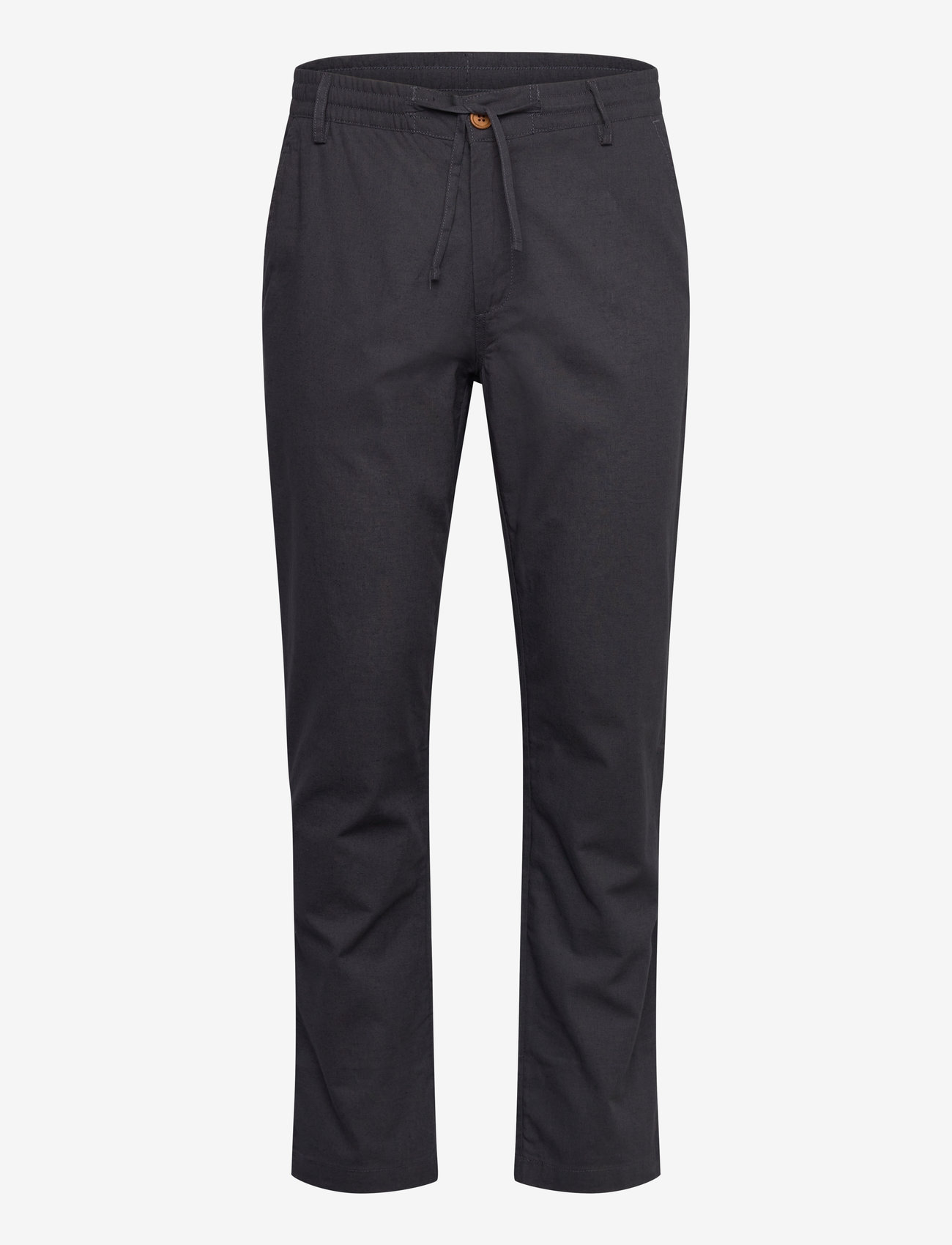 Anerkjendt - AKJAN COT/LINEN ELA PANTS - linased püksid - dark grey - 0
