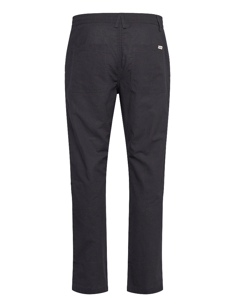 Anerkjendt - AKJAN COT/LINEN ELA PANTS - hørbukser - dark grey - 1