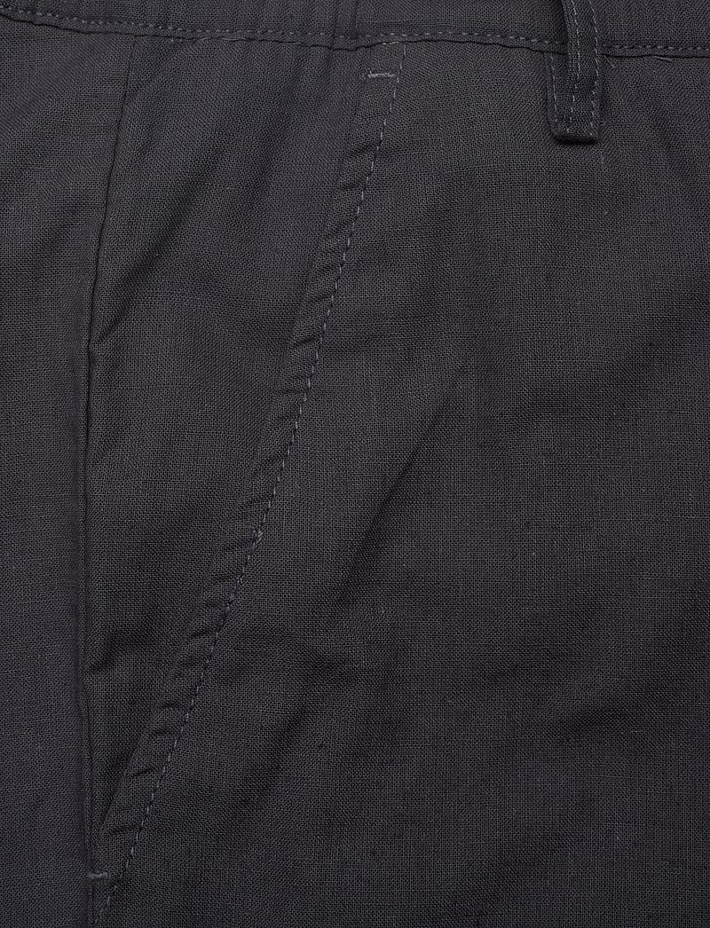 Anerkjendt - AKJAN COT/LINEN ELA PANTS - hørbukser - dark grey - 2