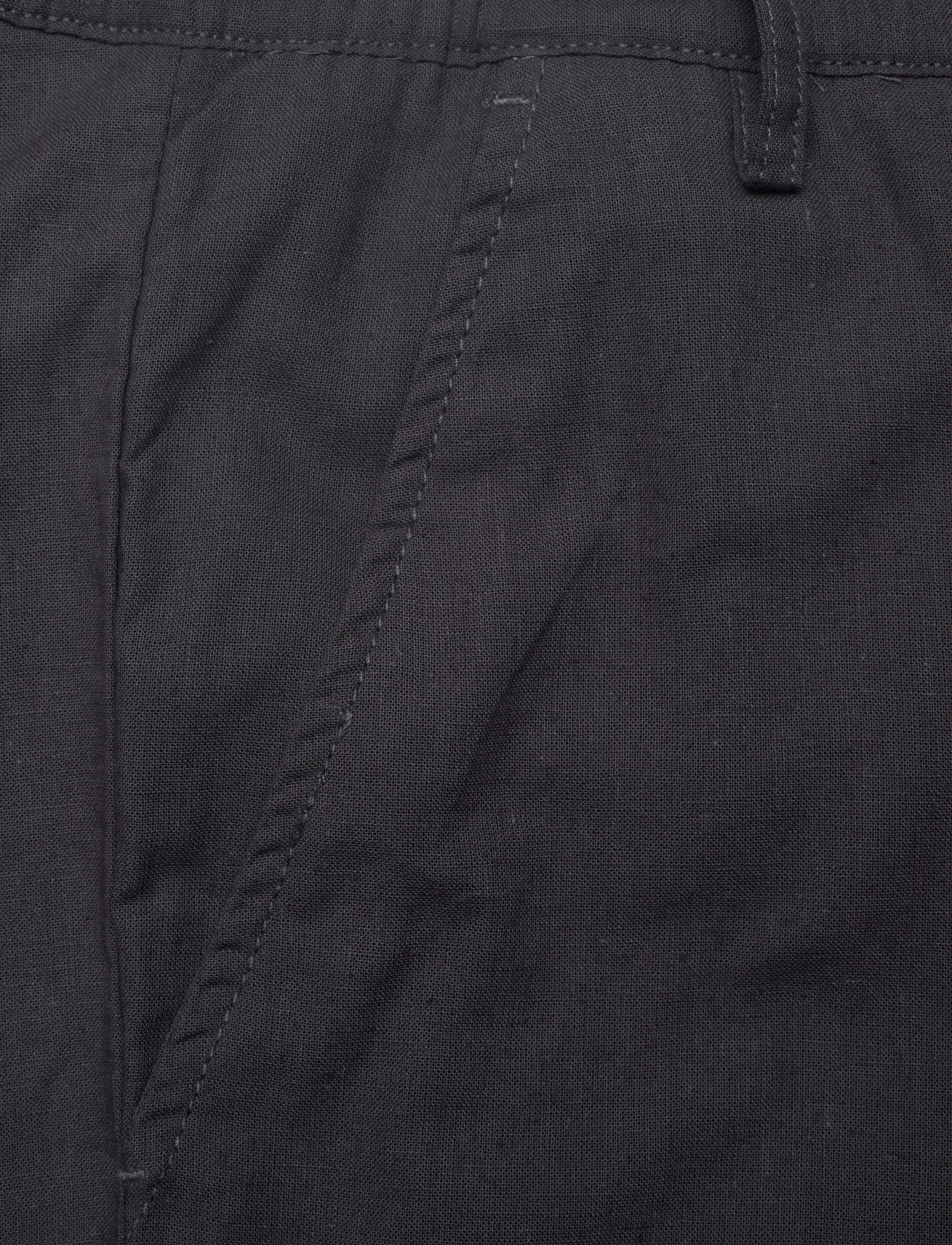 Anerkjendt - AKJAN COT/LINEN ELA PANTS - linased püksid - dark grey - 2