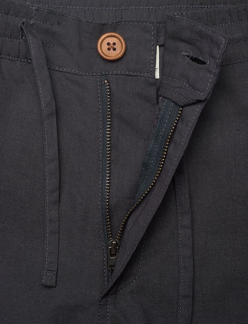 Anerkjendt - AKJAN COT/LINEN ELA PANTS - hørbukser - dark grey - 3