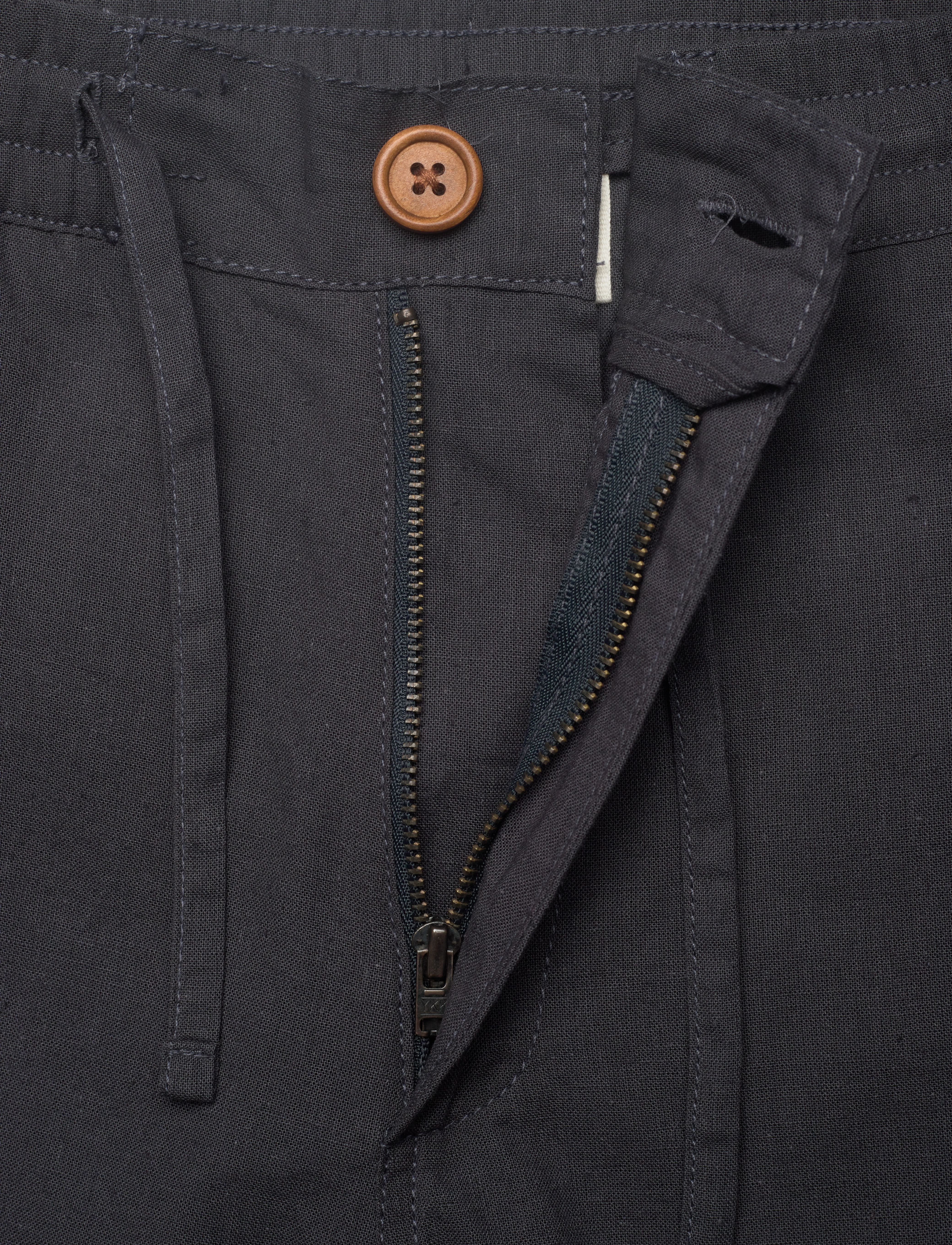Anerkjendt - AKJAN COT/LINEN ELA PANTS - linased püksid - dark grey - 3