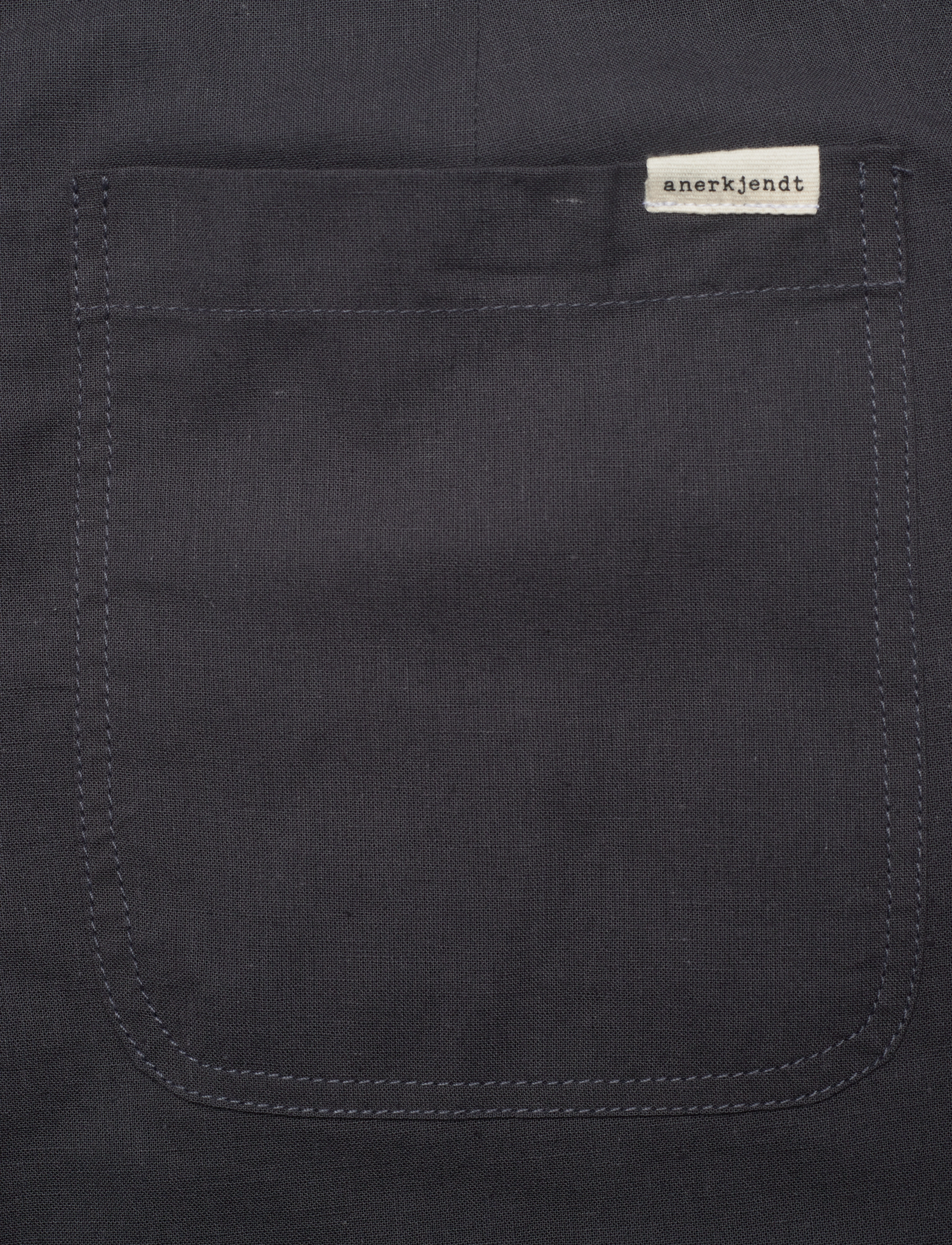 Anerkjendt - AKJAN COT/LINEN ELA PANTS - linased püksid - dark grey - 4