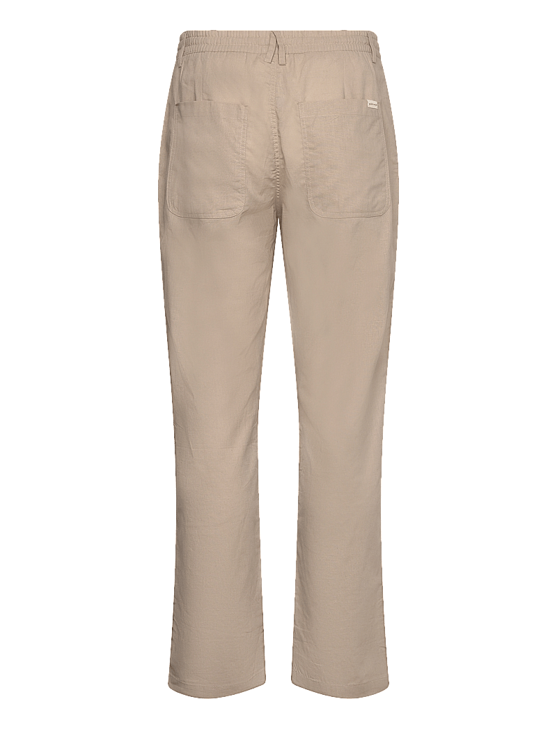 Anerkjendt - AKJAN COT/LINEN ELA PANTS - leinenhosen - feather gray - 1