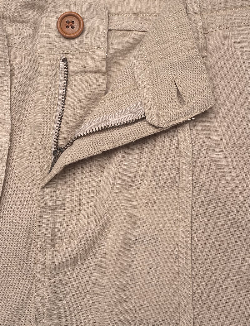 Anerkjendt - AKJAN COT/LINEN ELA PANTS - leinenhosen - feather gray - 3