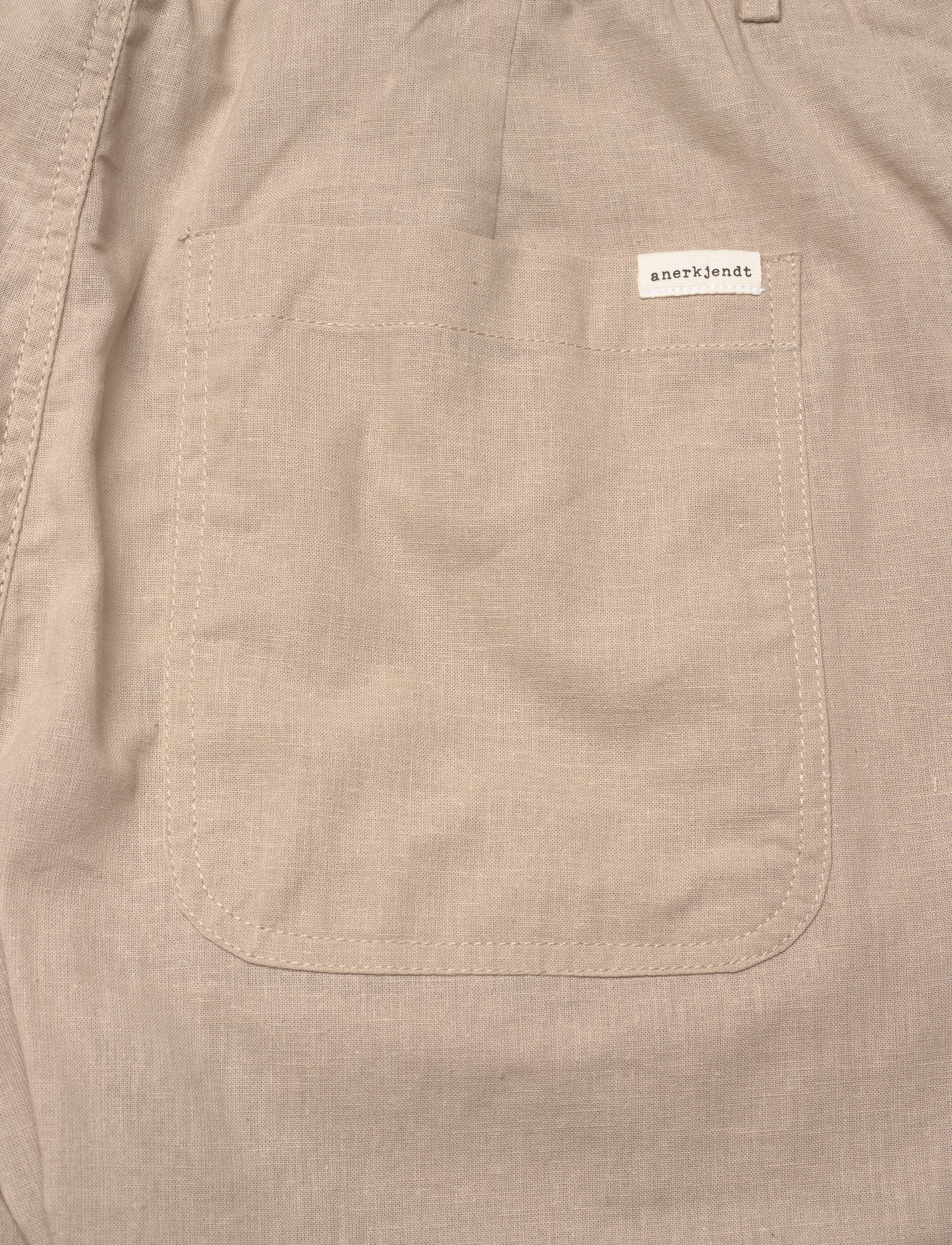 Anerkjendt - AKJAN COT/LINEN ELA PANTS - leinenhosen - feather gray - 4