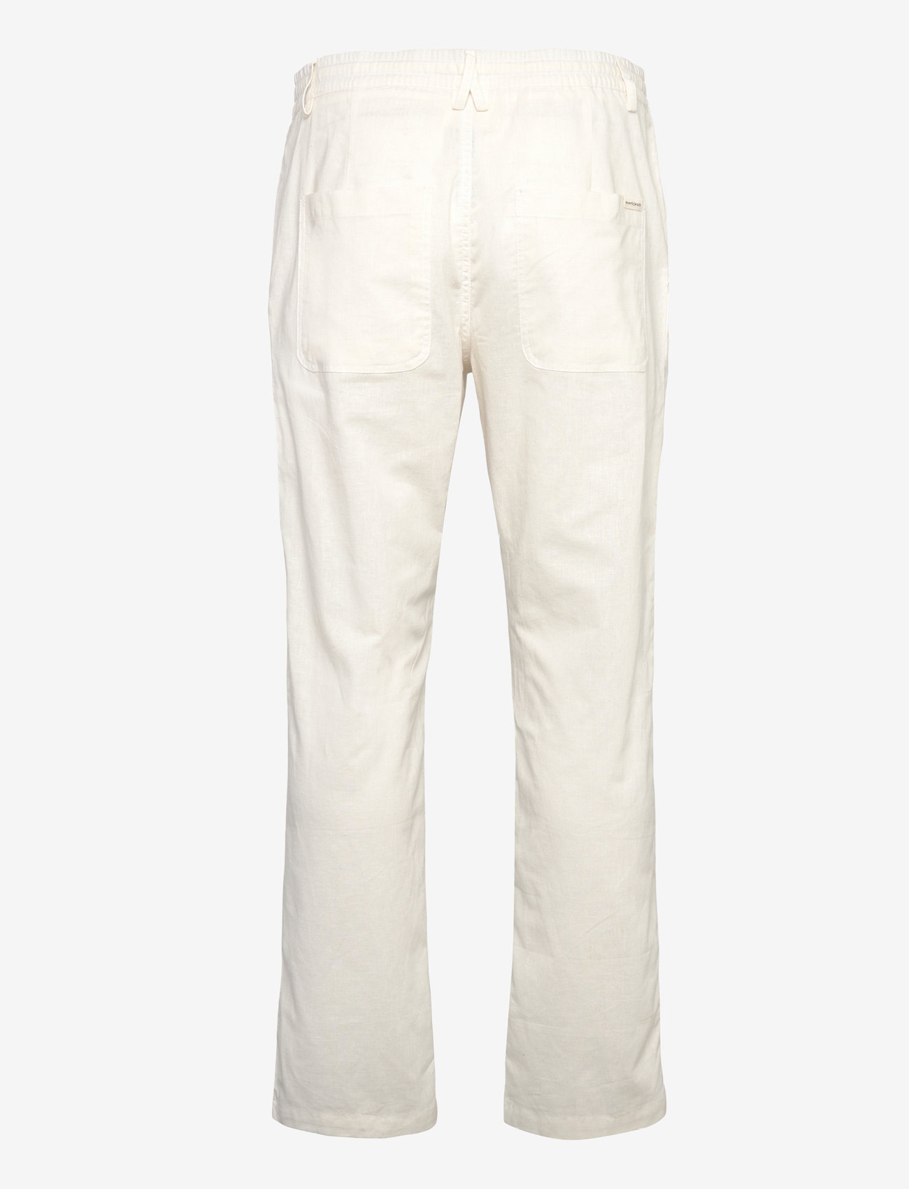 Anerkjendt - AKJAN COT/LINEN ELA PANTS - herbstliche kleidung - tofu - 1