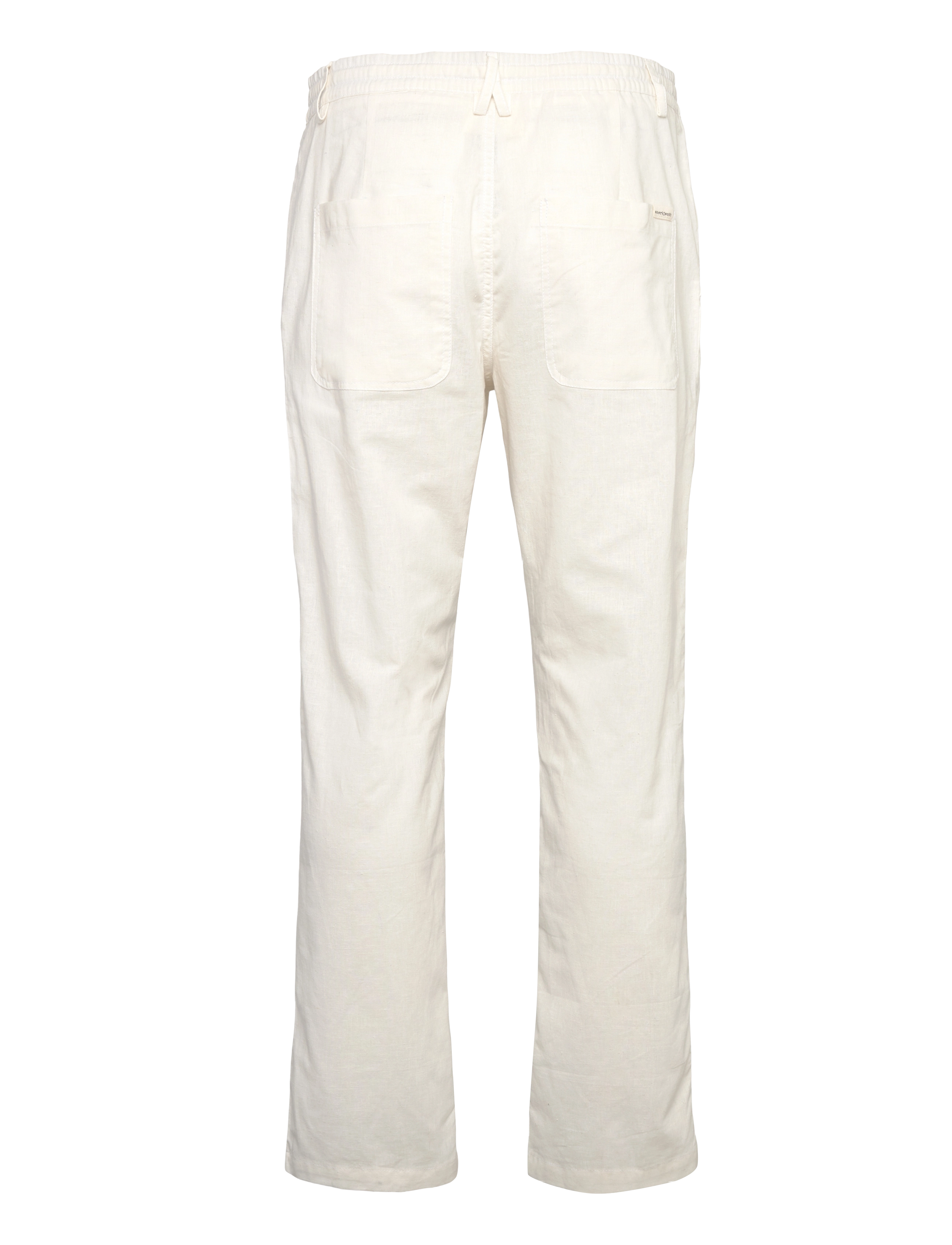Anerkjendt - AKJAN COT/LINEN ELA PANTS - linased püksid - tofu - 1