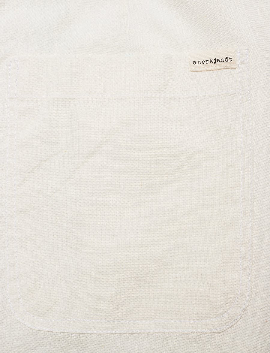 Anerkjendt - AKJAN COT/LINEN ELA PANTS - linen trousers - tofu - 4