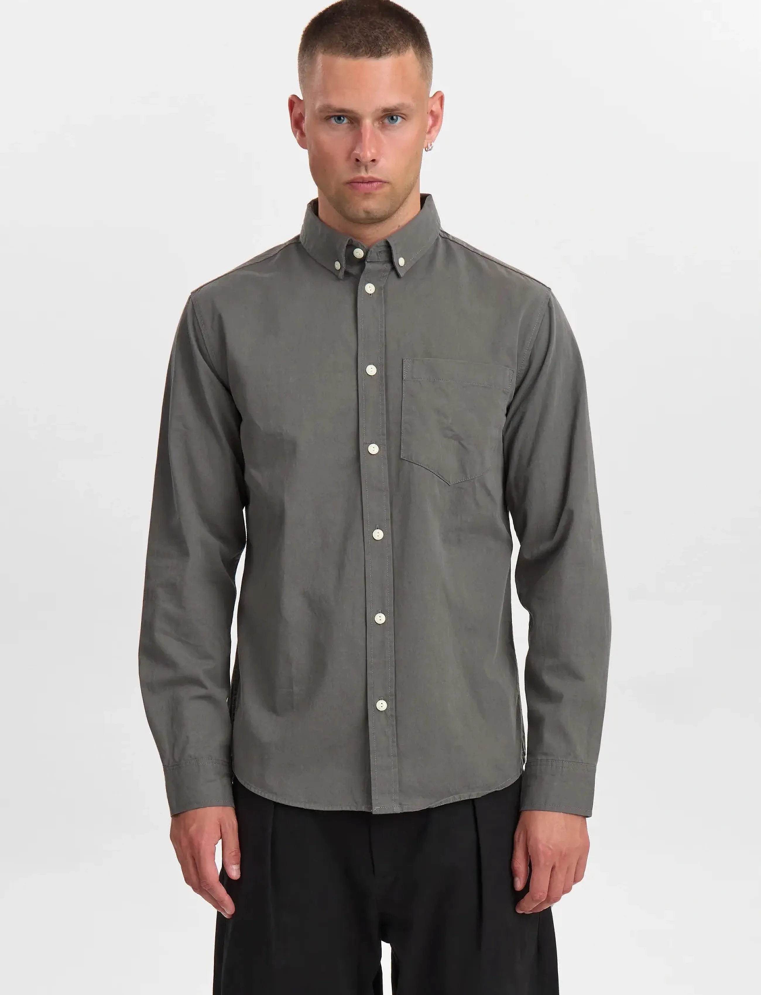 Anerkjendt AKTHESHIRT L/S TWILL SHIRT - Skjorter - GRANITE GRAY / grey