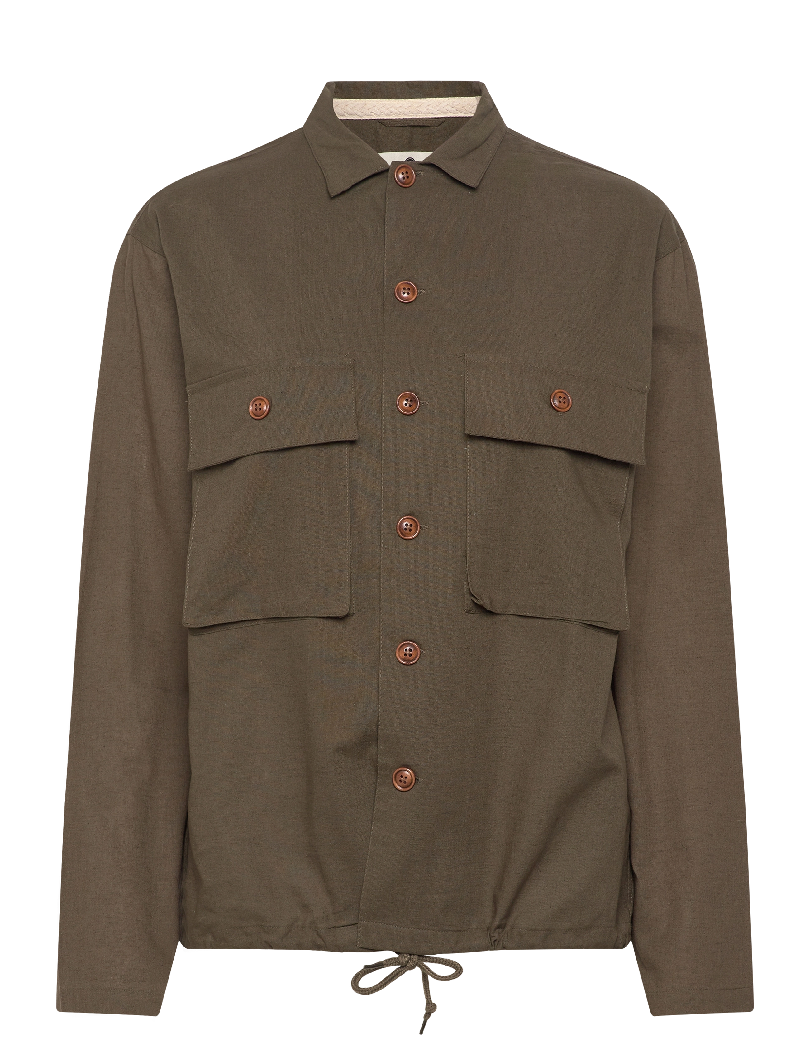 Anerkjendt - AKOTTO COT/LINEN OVERSHIRT - lomasuosikit - cub - 0
