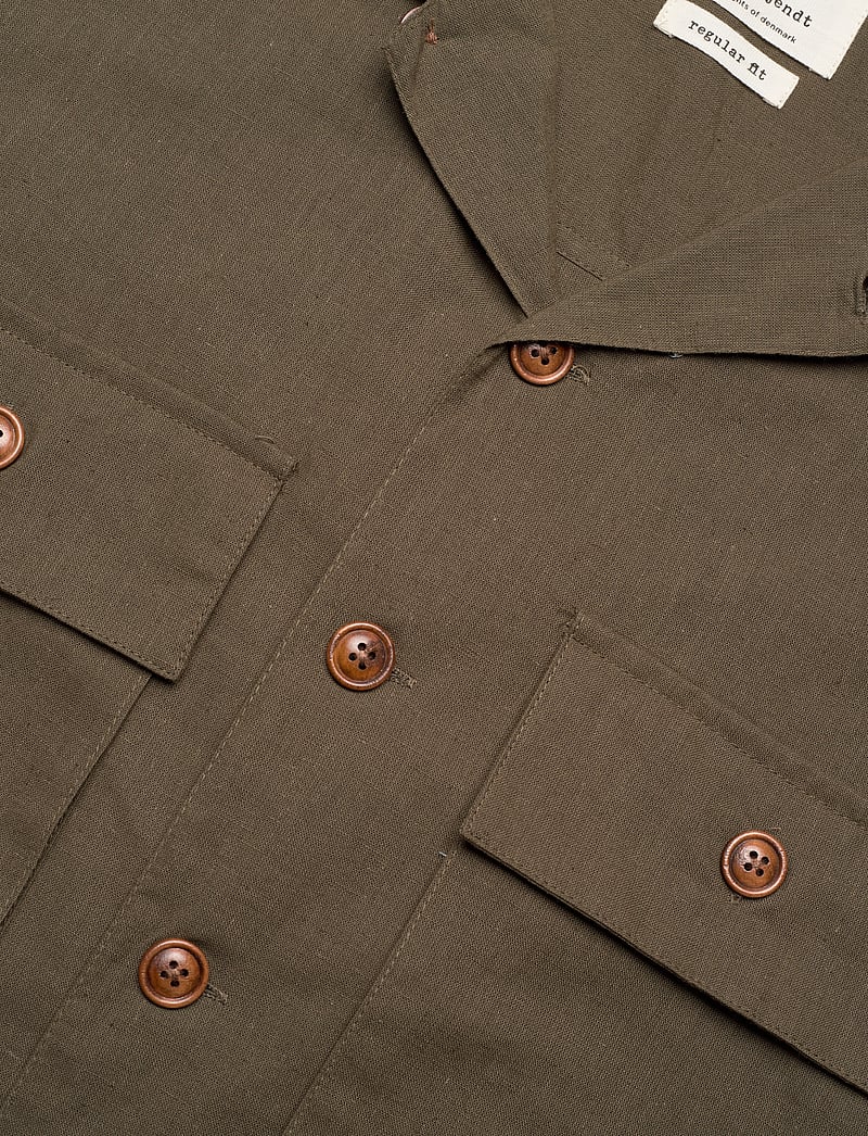 Anerkjendt - AKOTTO COT/LINEN OVERSHIRT - kollektionen - cub - 2