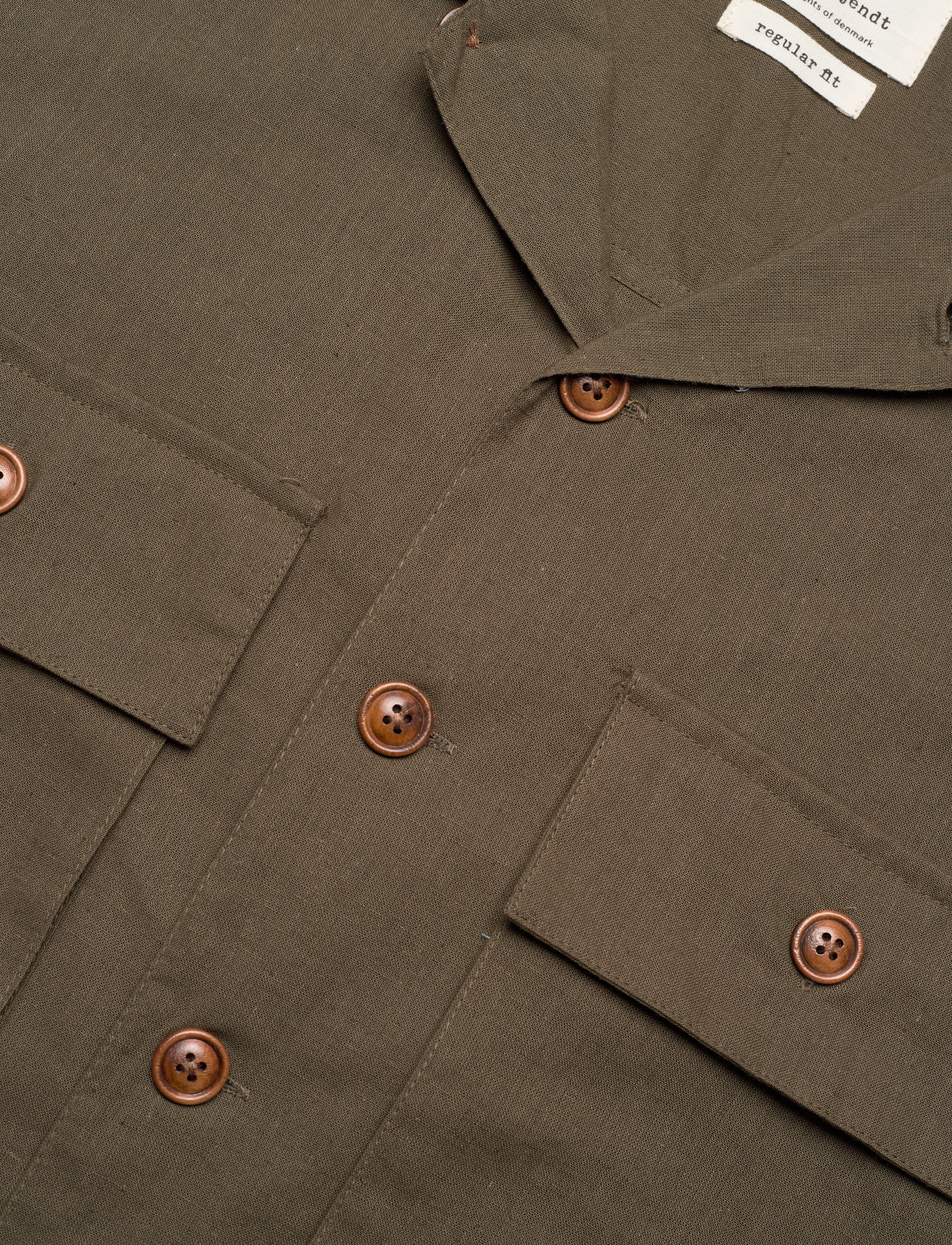 Anerkjendt - AKOTTO COT/LINEN OVERSHIRT - lomasuosikit - cub - 2