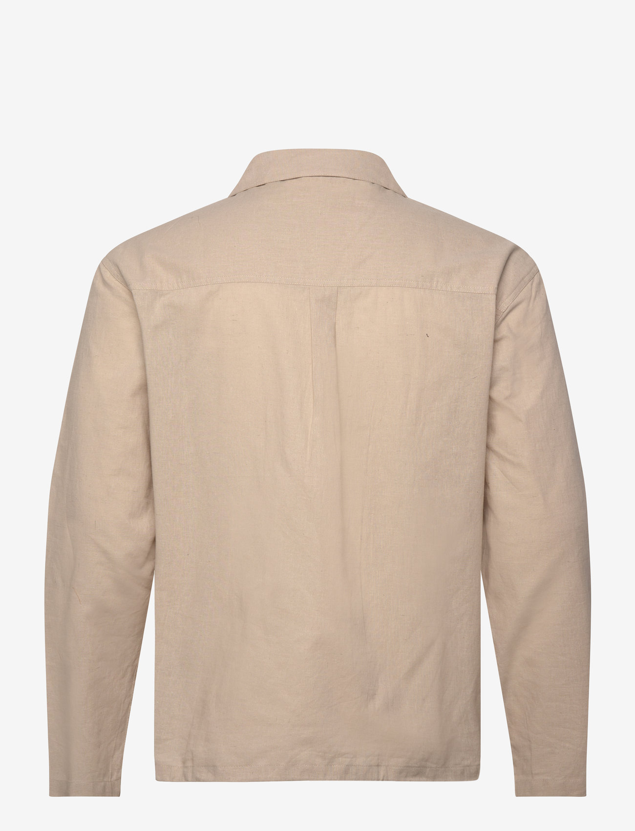 Anerkjendt - AKOTTO COT/LINEN OVERSHIRT - kollektsioonid - feather gray - 1