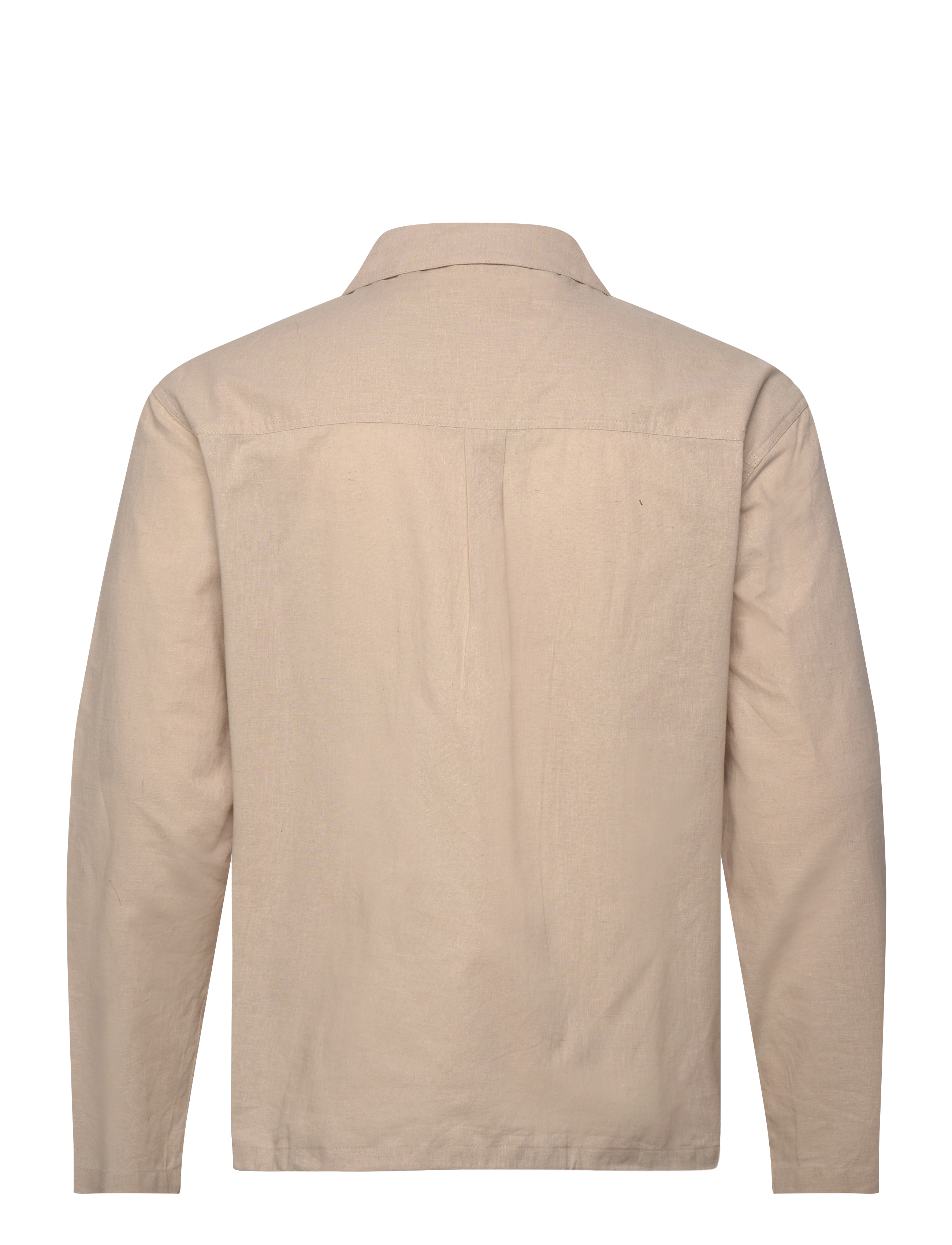 Anerkjendt - AKOTTO COT/LINEN OVERSHIRT - feriefavoritter - feather gray - 1