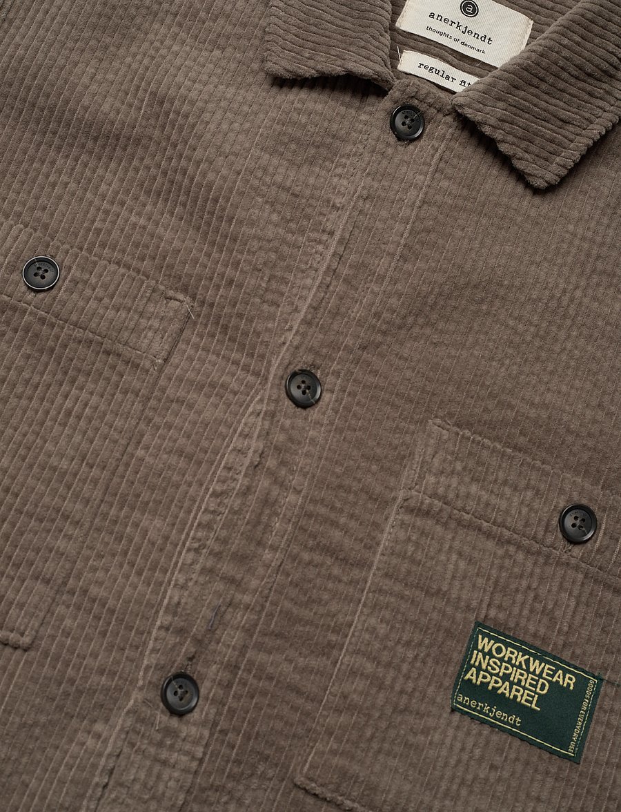 Anerkjendt - AKTHEO CORDUROY S/S SHIRT - chemises à manches courtes - deep lichen green - 3